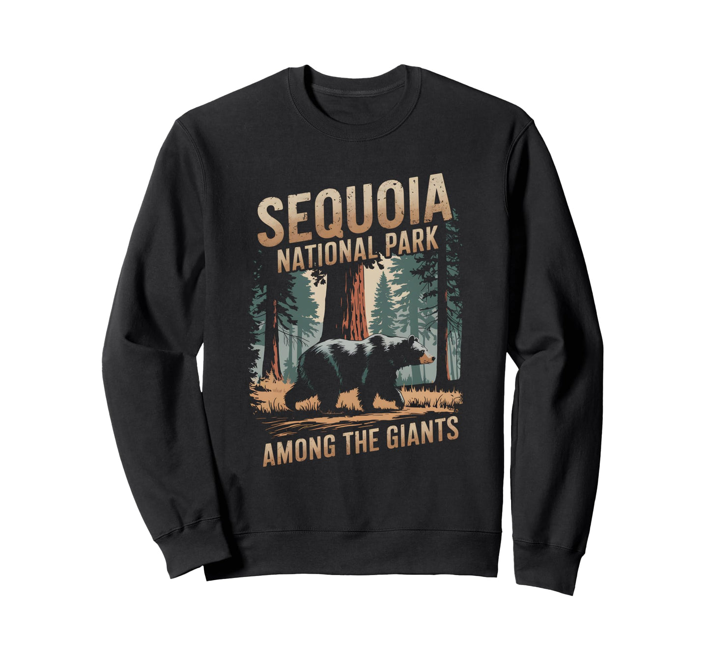 Sequoia National Park Mountain Bear Sweatshirt - Aesthetic Graphic Unisex - T-Shirt, Sweatshirt, Hoodie