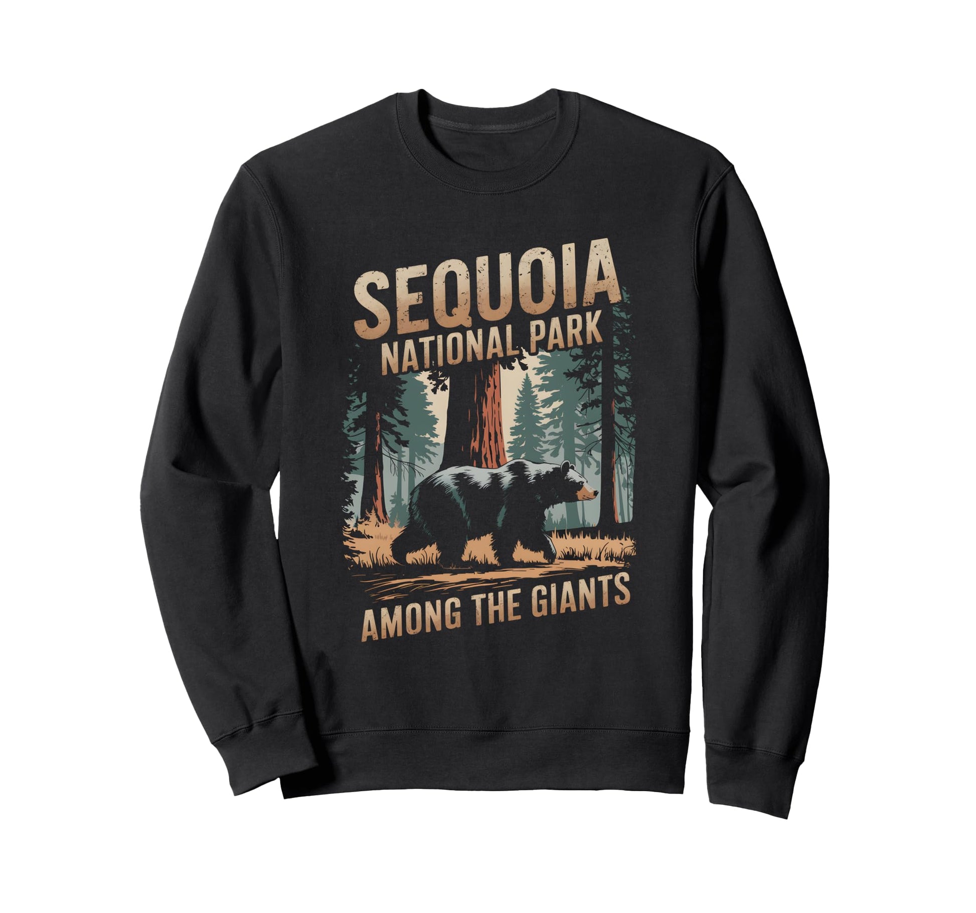 Sequoia National Park Mountain Bear Sweatshirt - Aesthetic Graphic Unisex - T-Shirt, Sweatshirt, Hoodie
