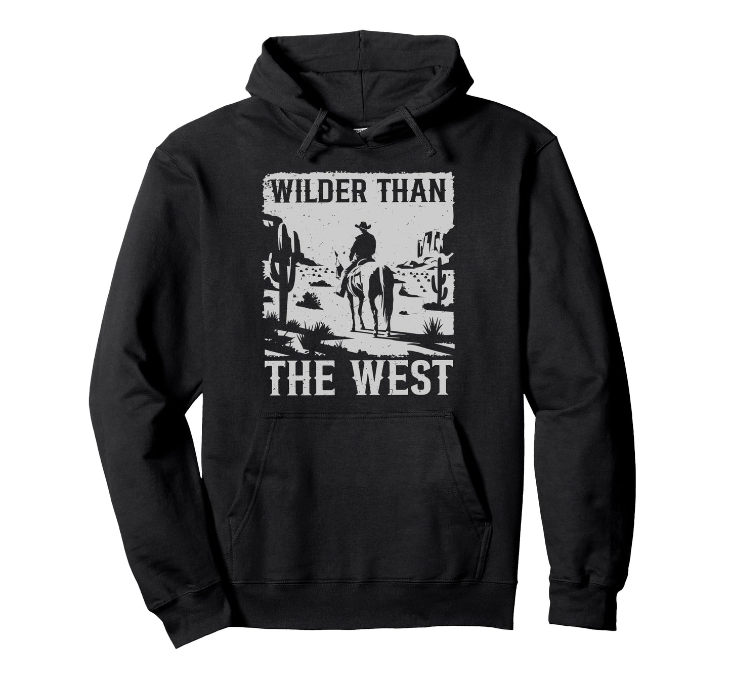 Funny Cowboy Western Country Wilder Hoodie - Trendy Graphic for Adults - T-Shirt, Sweatshirt, Hoodie