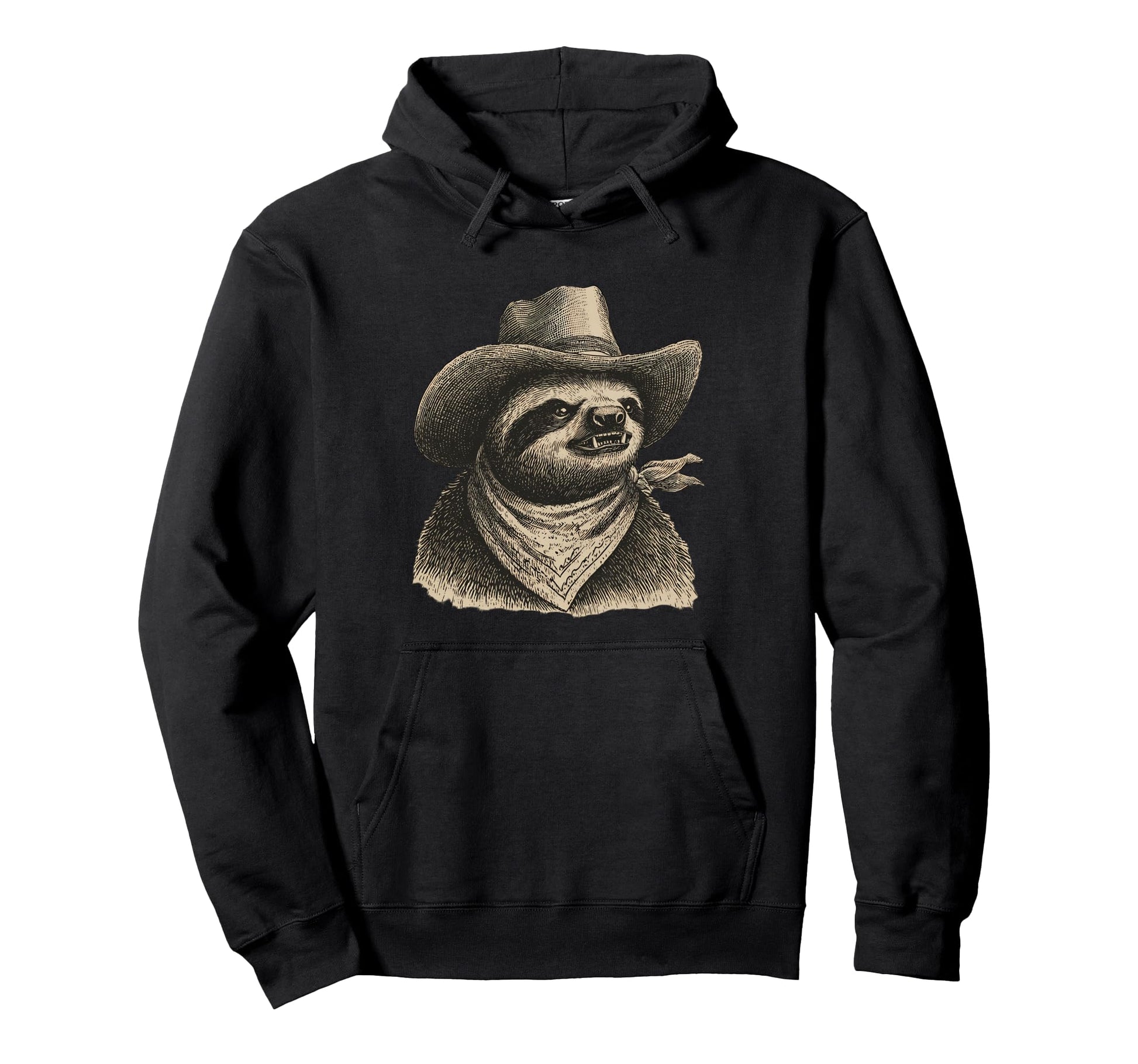 Country Cowboy Sloth Rodeo Cowgirl Western Hoodie - Novelty Apparel Unisex - T-Shirt, Sweatshirt, Hoodie