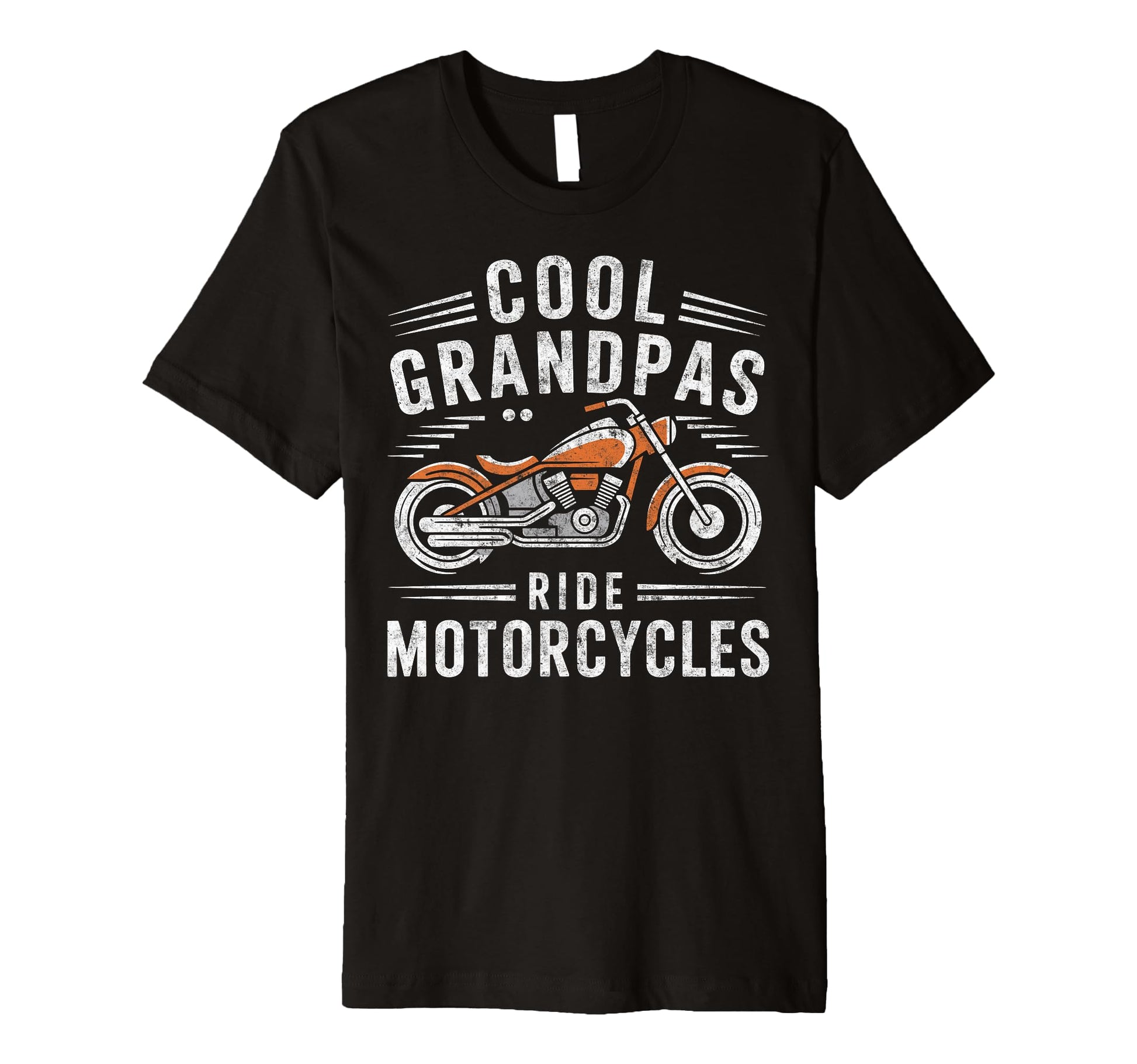 Grandpas Ride Motorcycles Biker Grandfather T-Shirt - Unique Graphic Unisex - T-Shirt, Sweatshirt, Hoodie