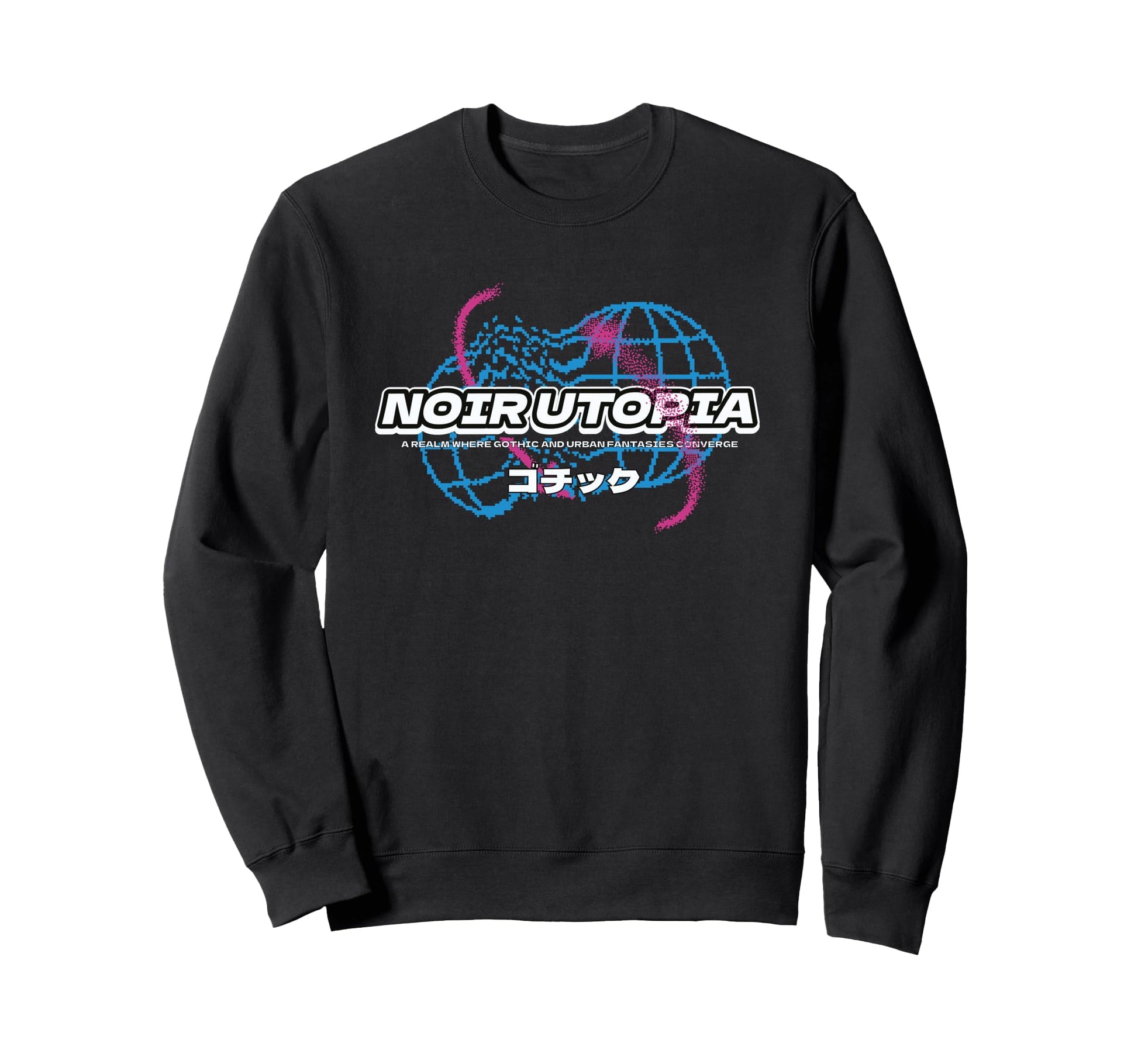 Noirutopia Vaporwave Gothic Urban Sweatshirt - Custom Art Print Men Women - T-Shirt, Sweatshirt, Hoodie
