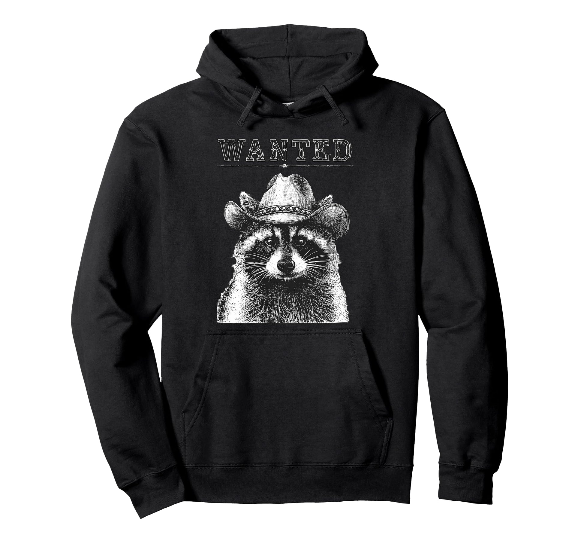 Raccoon Cowboy Rodeo Cowgirl Western Country Hoodie - Trendy Graphic Unisex - T-Shirt, Sweatshirt, Hoodie