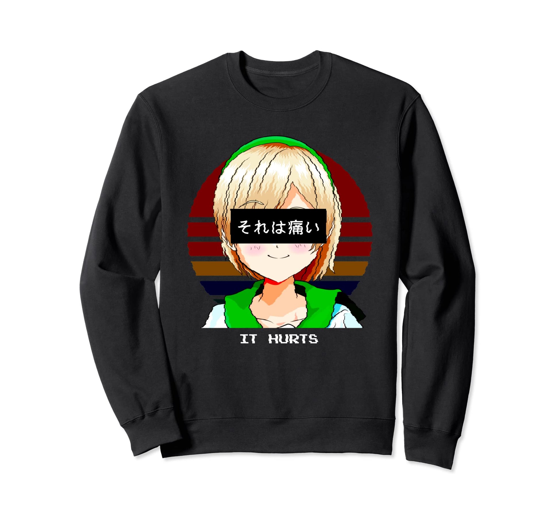It Hurts Vaporwave Aesthetic Sweatshirt - Streetwear Style for Adults - T-Shirt, Sweatshirt, Hoodie