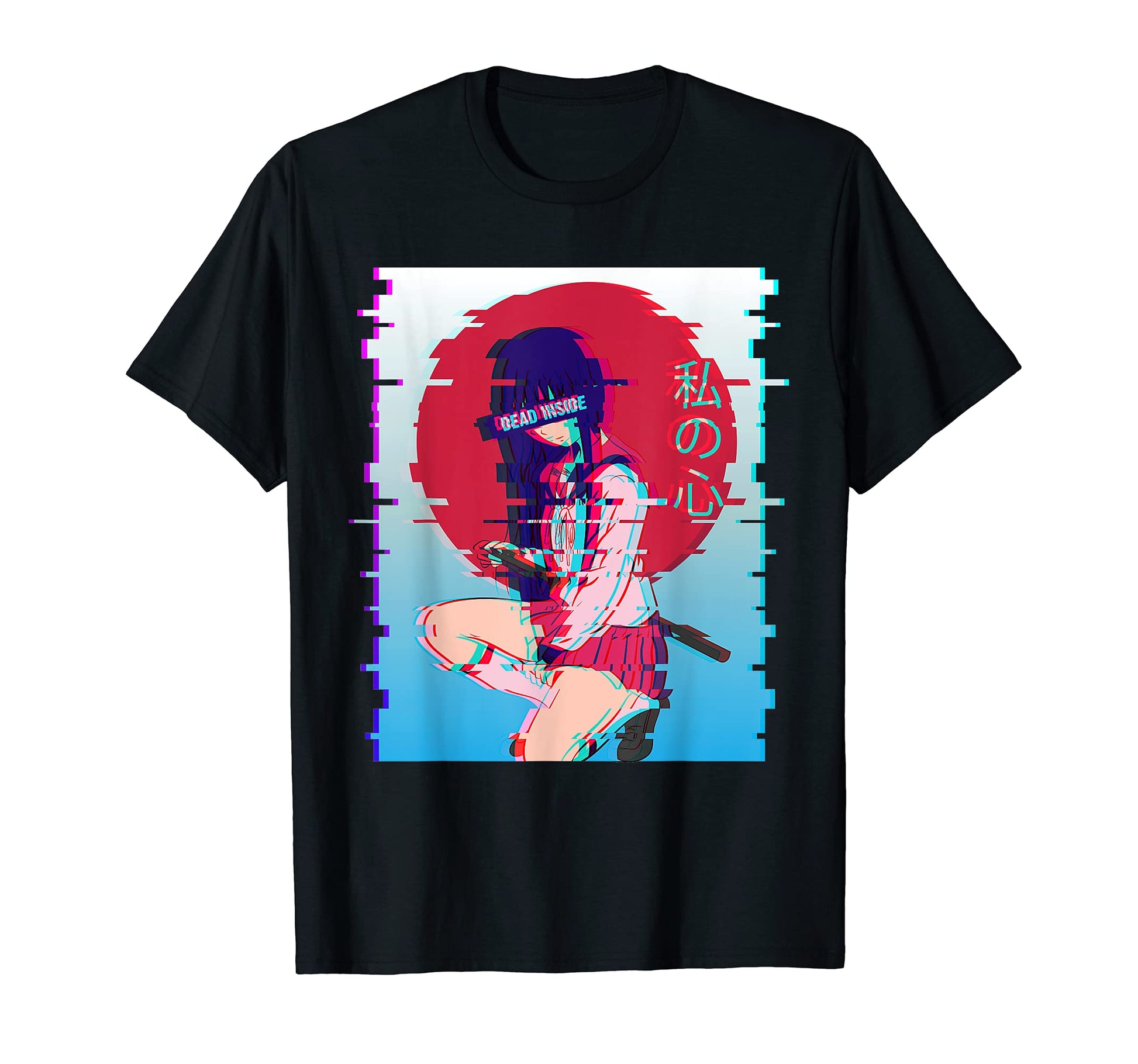 Japanese Anime School Dead Inside T-Shirt - Aesthetic Graphic for Adults - T-Shirt, Sweatshirt, Hoodie