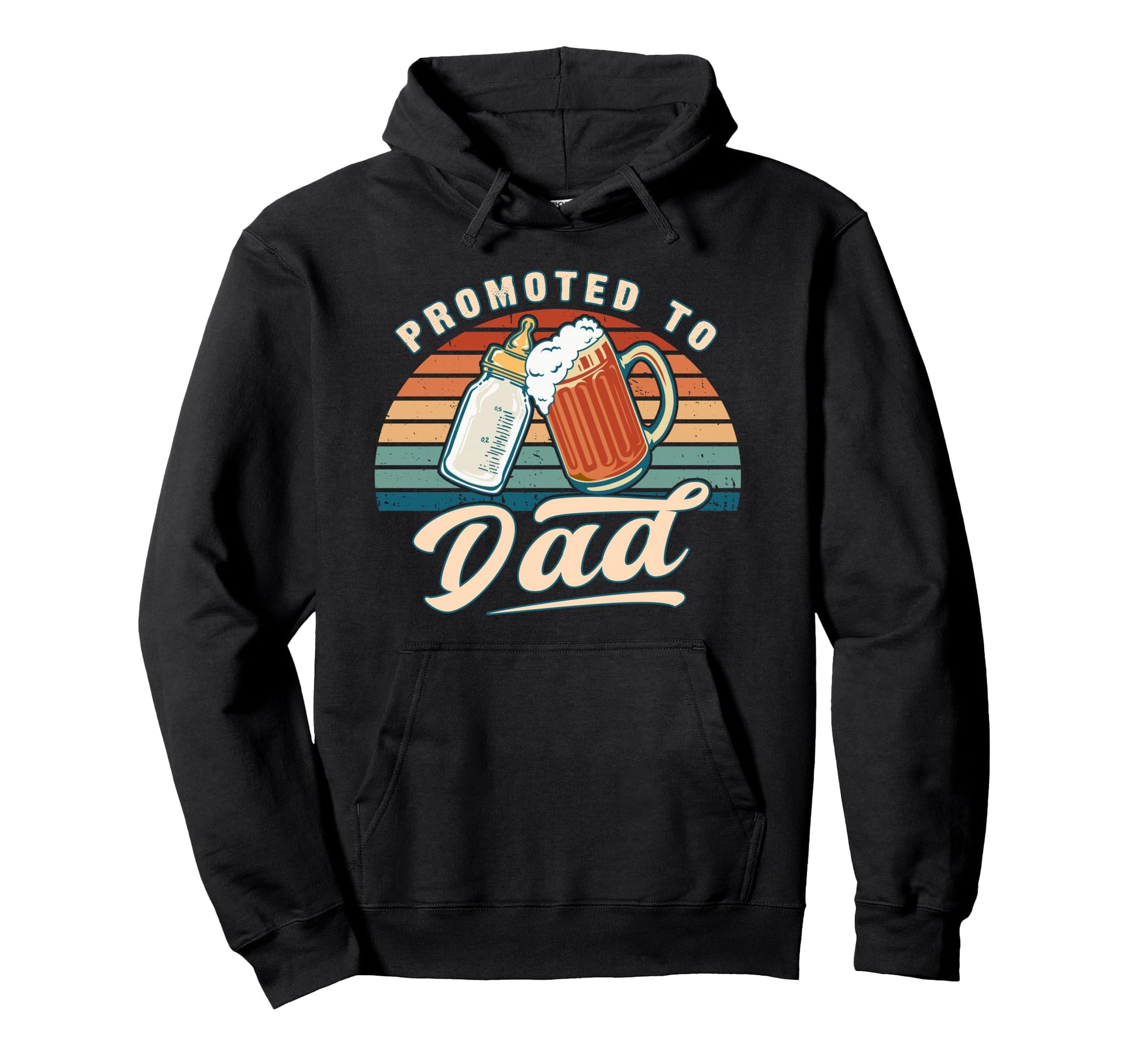 Promoted To Dad Reveal New Father Hoodie - Aesthetic Graphic for Adults - T-Shirt, Sweatshirt, Hoodie