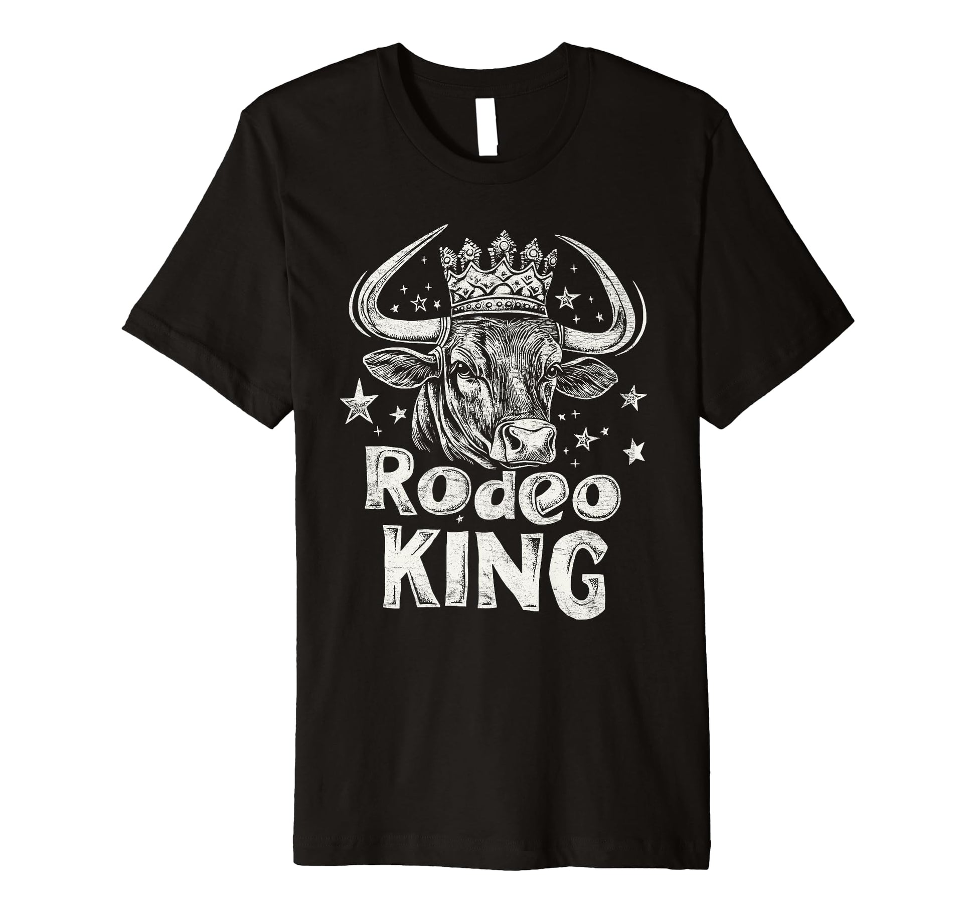 Rodeo King Wild West Mens Cowboy T-Shirt - Custom Art Print for Adults - T-Shirt, Sweatshirt, Hoodie