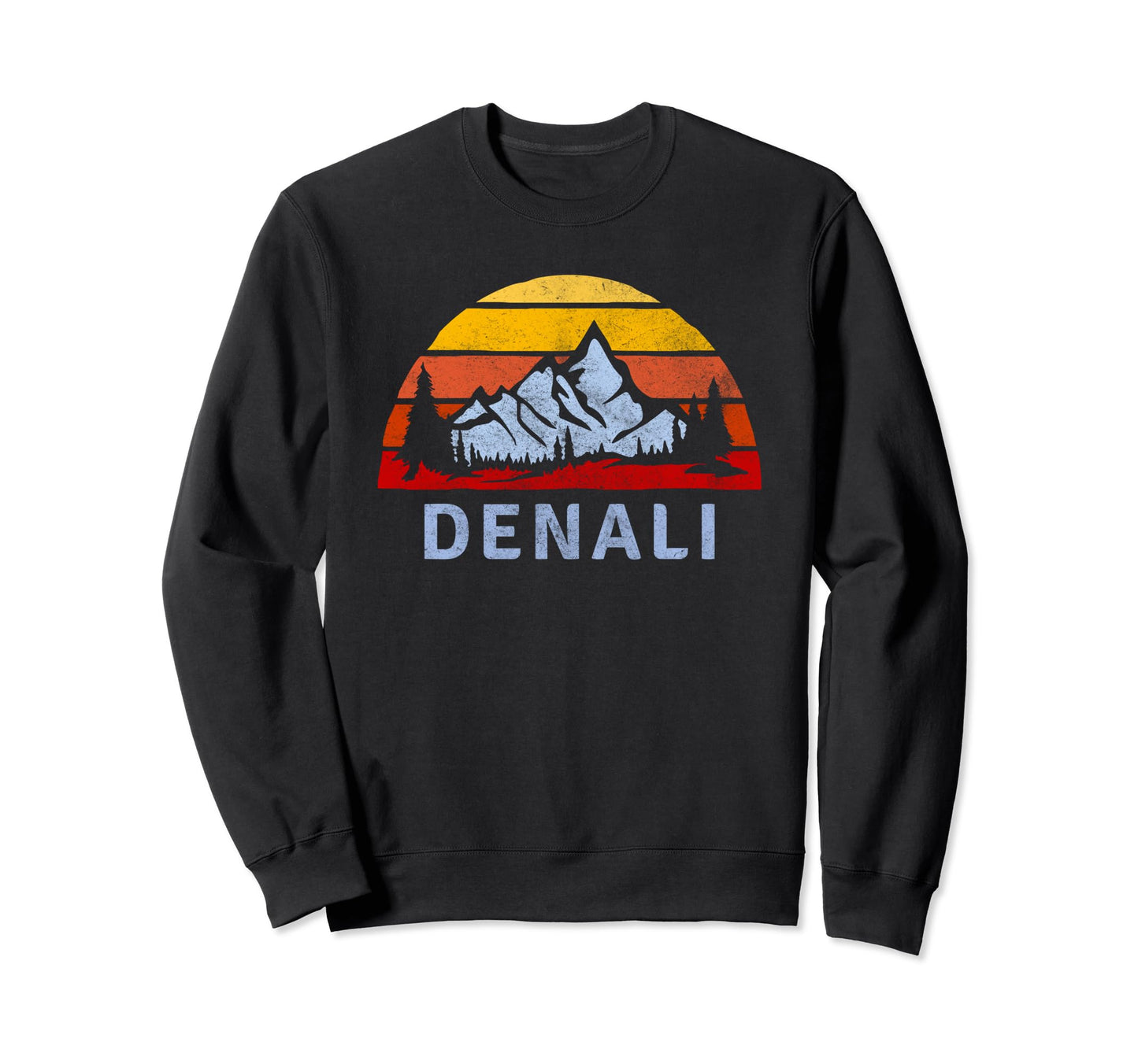 Denali National Park Sunset Sweatshirt - Minimalist Print Unisex - T-Shirt, Sweatshirt, Hoodie