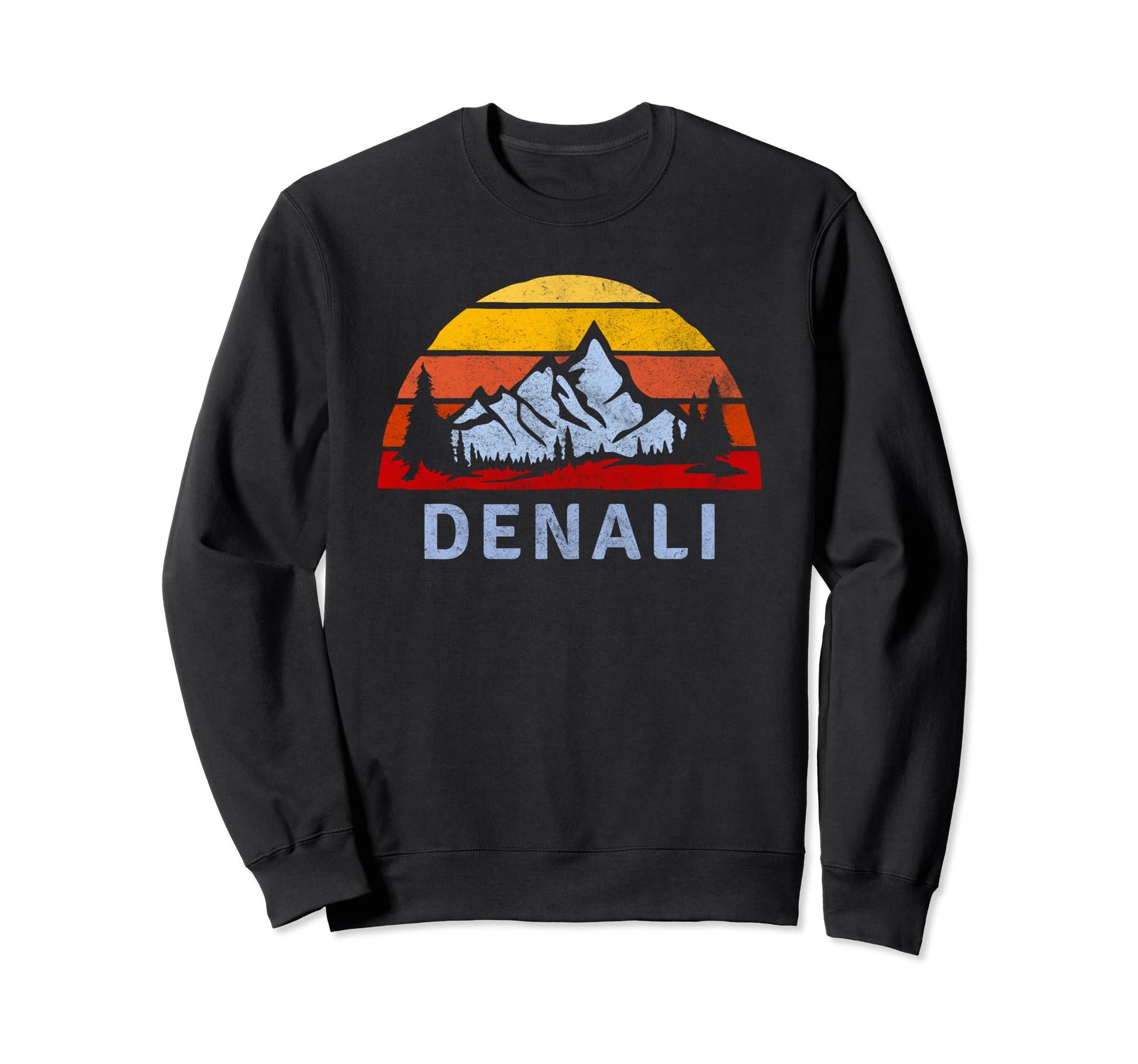 Denali National Park Sunset Sweatshirt - Minimalist Print Unisex - T-Shirt, Sweatshirt, Hoodie
