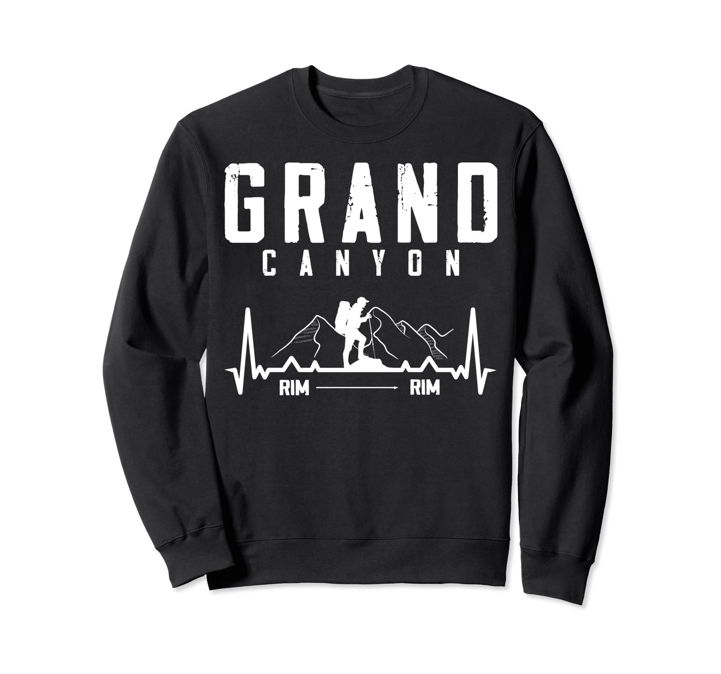 Grand Canyon National Park Rim Rim Sweatshirt - Minimalist Print Unisex - T-Shirt, Sweatshirt, Hoodie