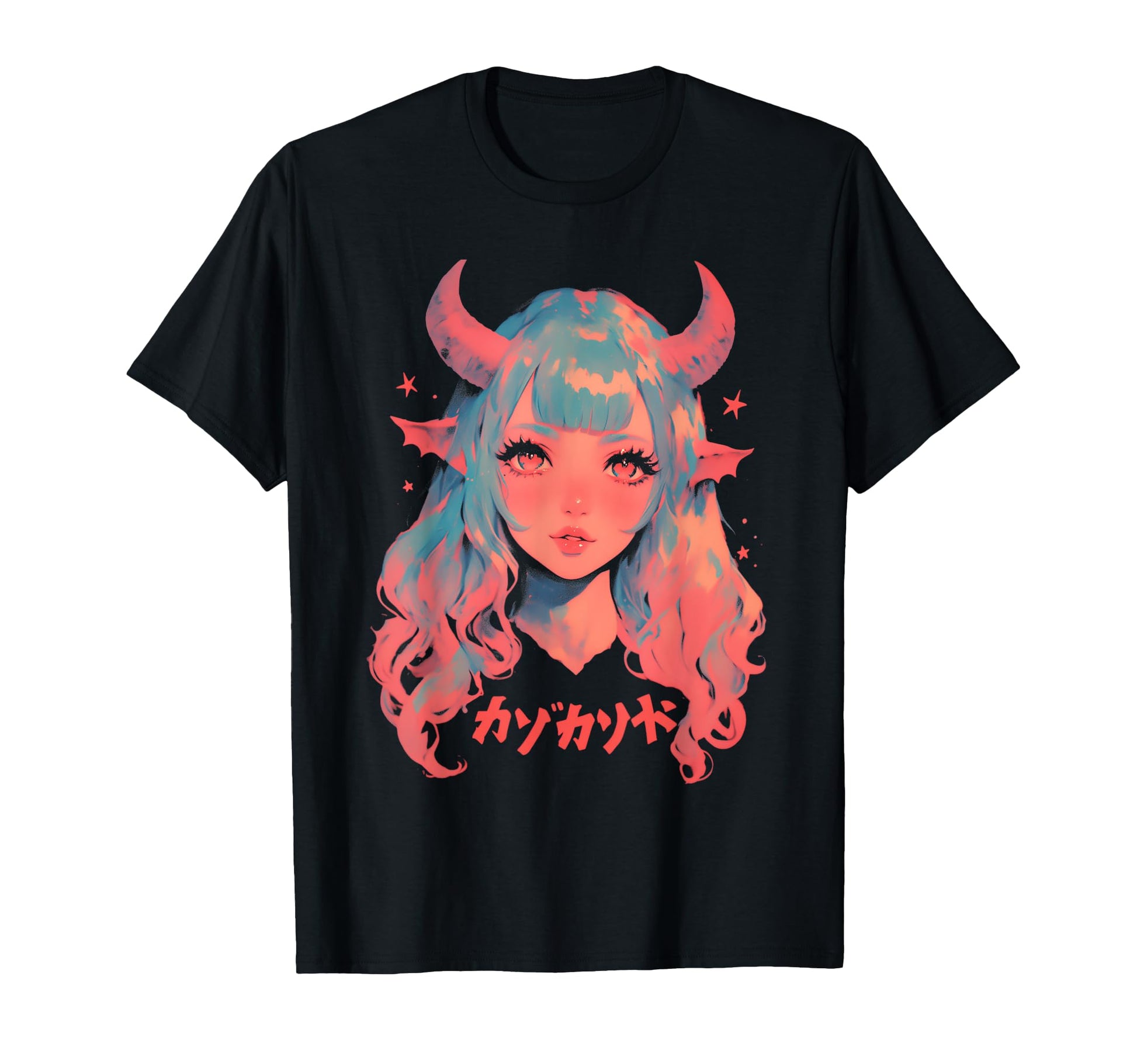 Goth Grunge Demon Anime Waifu Horror Alt T-Shirt - Minimalist Print Unisex - T-Shirt, Sweatshirt, Hoodie