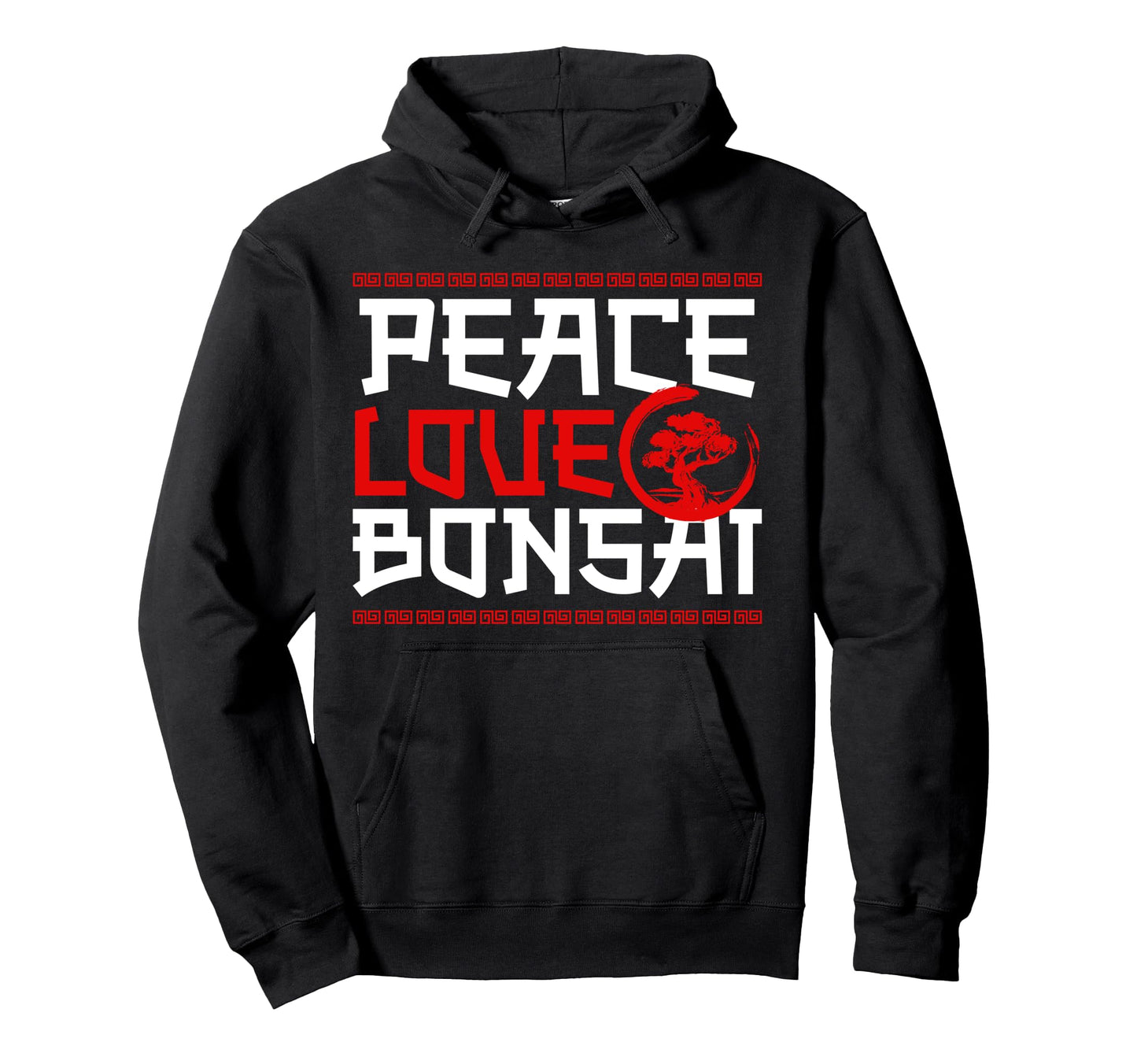 Bonsai Tree Peace Love Bonsai Hoodie - Novelty Apparel Men Women - T-Shirt, Sweatshirt, Hoodie