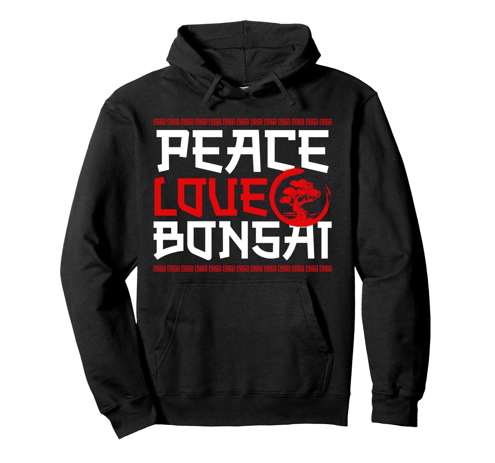 Bonsai Tree Peace Love Bonsai Hoodie - Novelty Apparel Men Women - T-Shirt, Sweatshirt, Hoodie