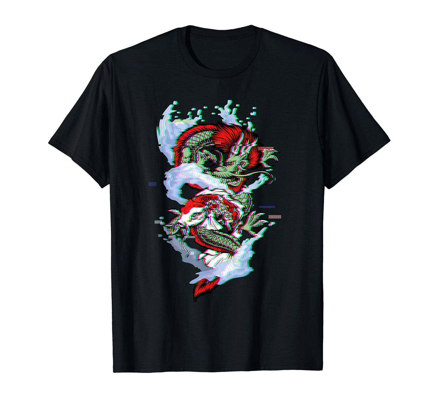 Japanese Koi Fish Carp Asian Dragon T-Shirt - Custom Art Print Men Women - T-Shirt, Sweatshirt, Hoodie