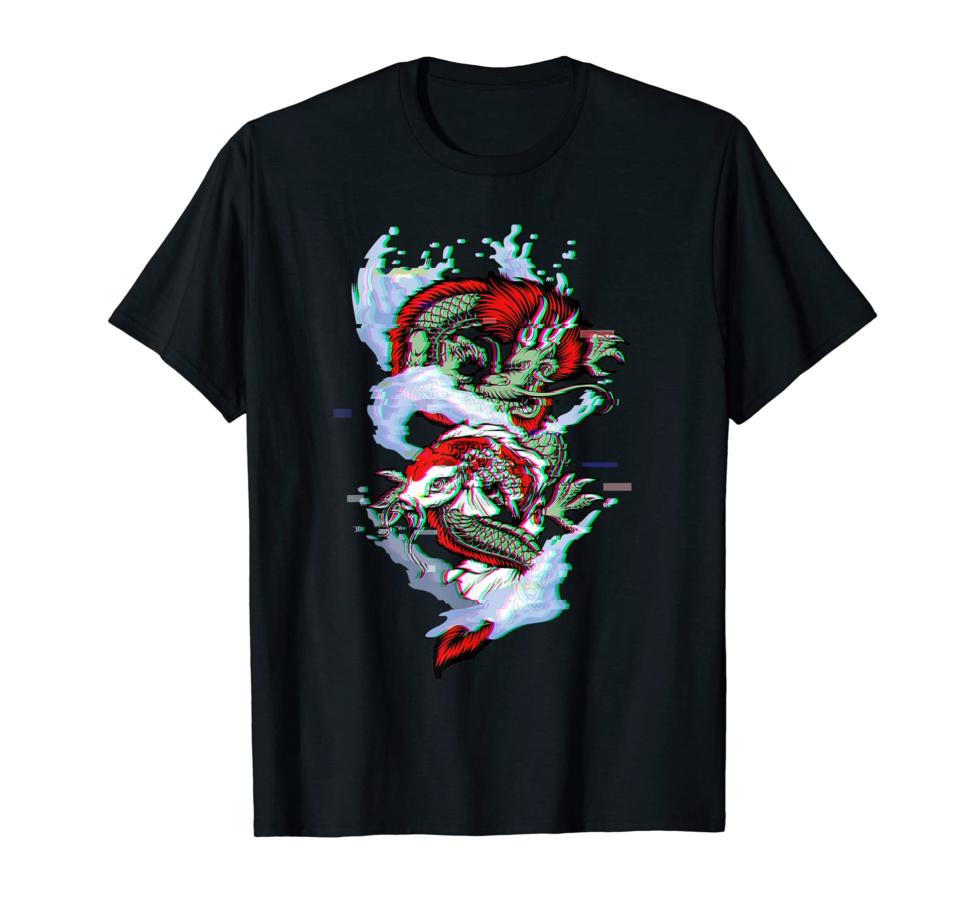 Japanese Koi Fish Carp Asian Dragon T-Shirt - Custom Art Print Men Women - T-Shirt, Sweatshirt, Hoodie