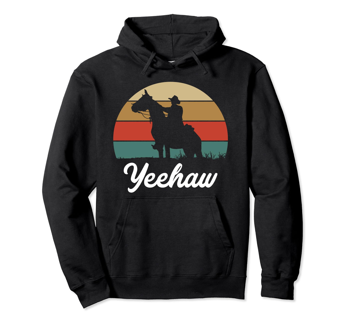 Cowboy Rodeo Western Horse Riding Hoodie - Streetwear Style Men Women - T-Shirt, Sweatshirt, Hoodie