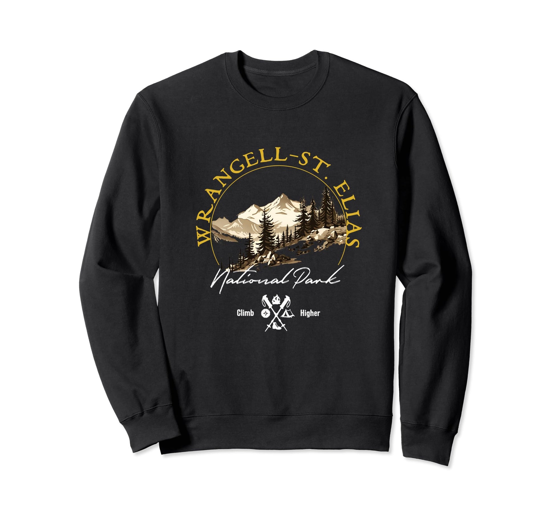Wrangell St Elias National Park Sweatshirt - Minimalist Print Men Women - T-Shirt, Sweatshirt, Hoodie
