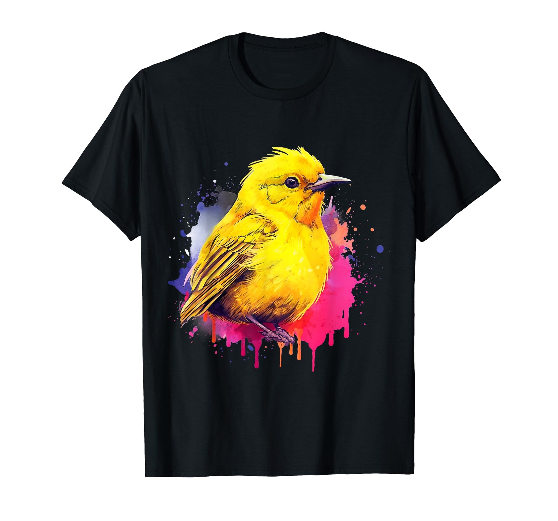 Vaporwave Aesthetic Yellow Warbler T-Shirt - Aesthetic Graphic Unisex - T-Shirt, Sweatshirt, Hoodie