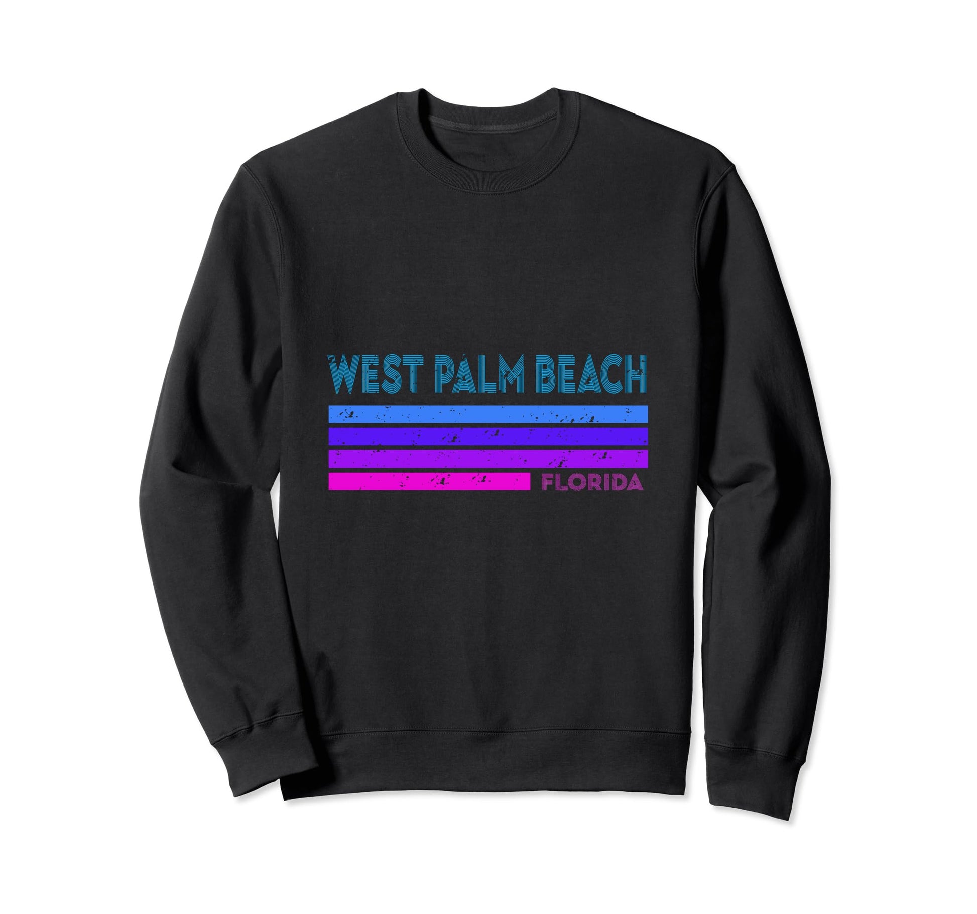 West Palm Beach Florida 70S Sweatshirt - Fun Novelty Design Unisex - T-Shirt, Sweatshirt, Hoodie