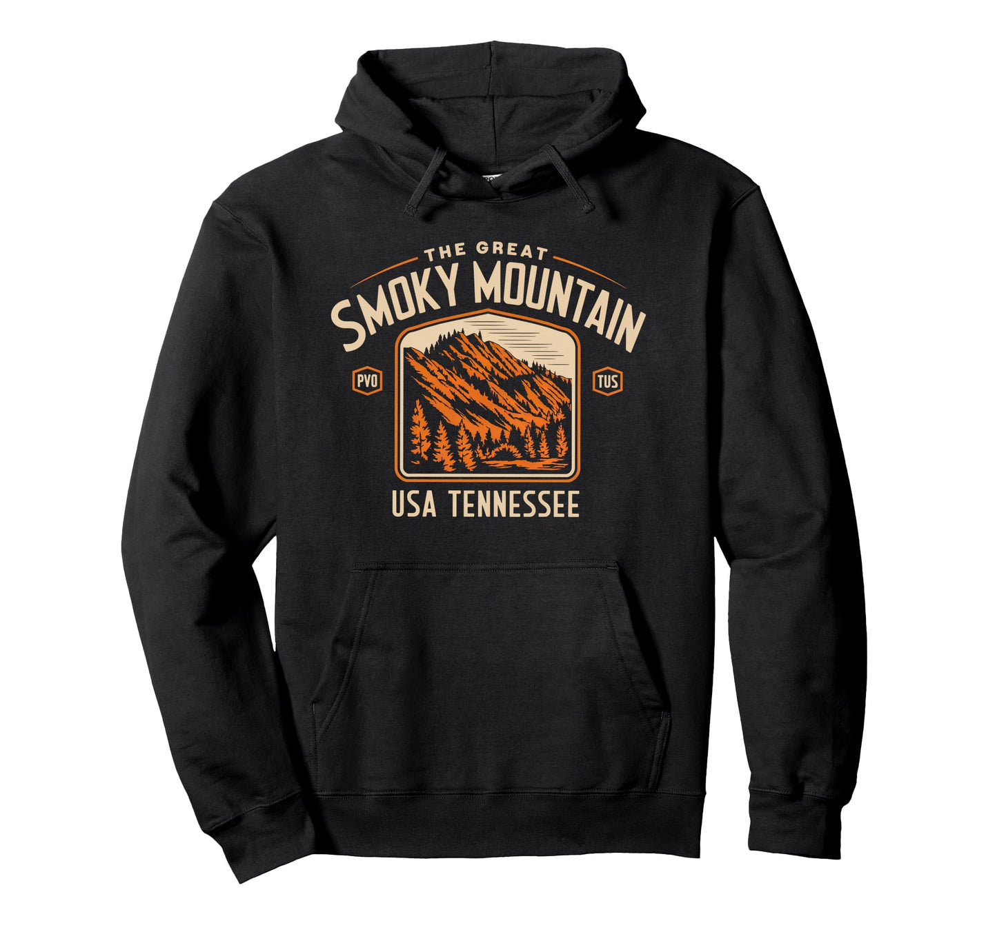 Great Smoky Mountains Tennessee Sunset Hoodie - Aesthetic Graphic Unisex - T-Shirt, Sweatshirt, Hoodie