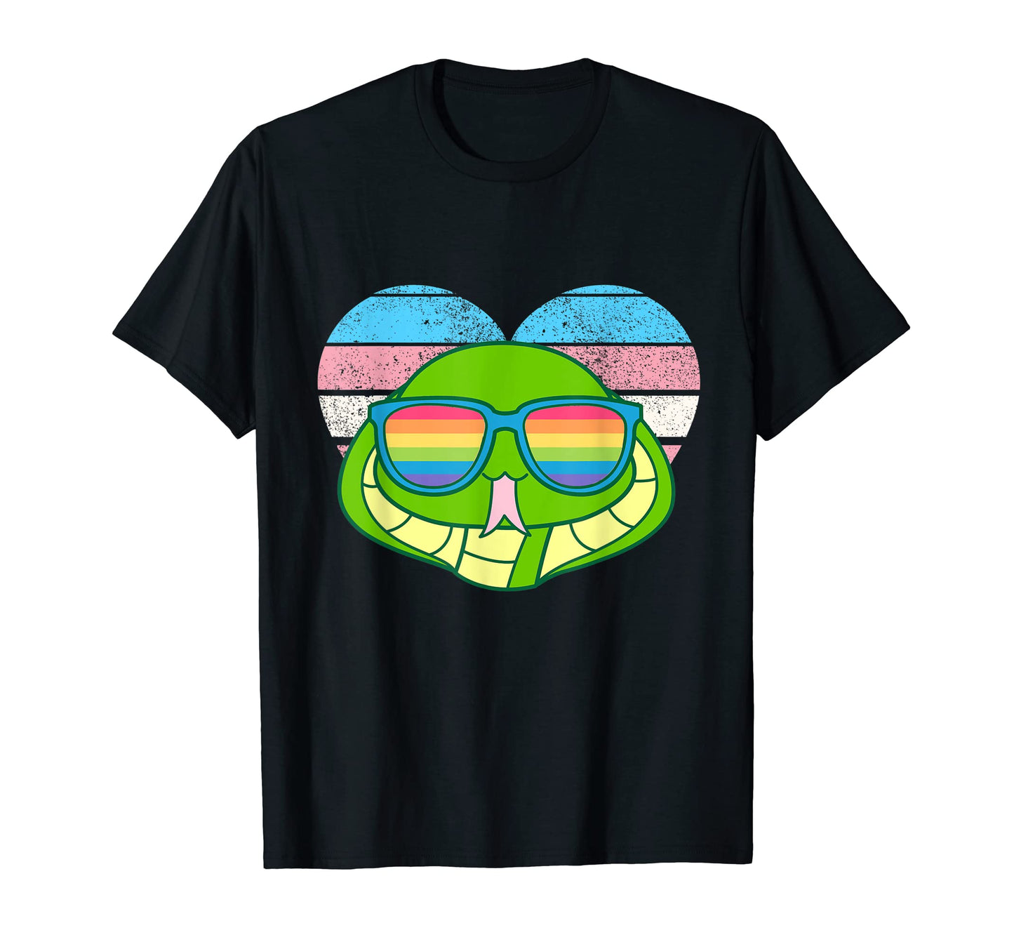 Cobra Pride Trans Flag Rainbow T-Shirt - Unique Graphic Men Women - T-Shirt, Sweatshirt, Hoodie