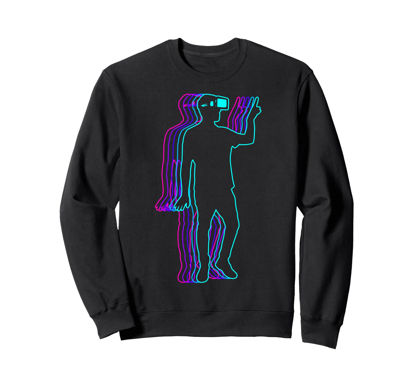 Virtual Reality Vr Player Video Sweatshirt - Unique Graphic Men Women - T-Shirt, Sweatshirt, Hoodie