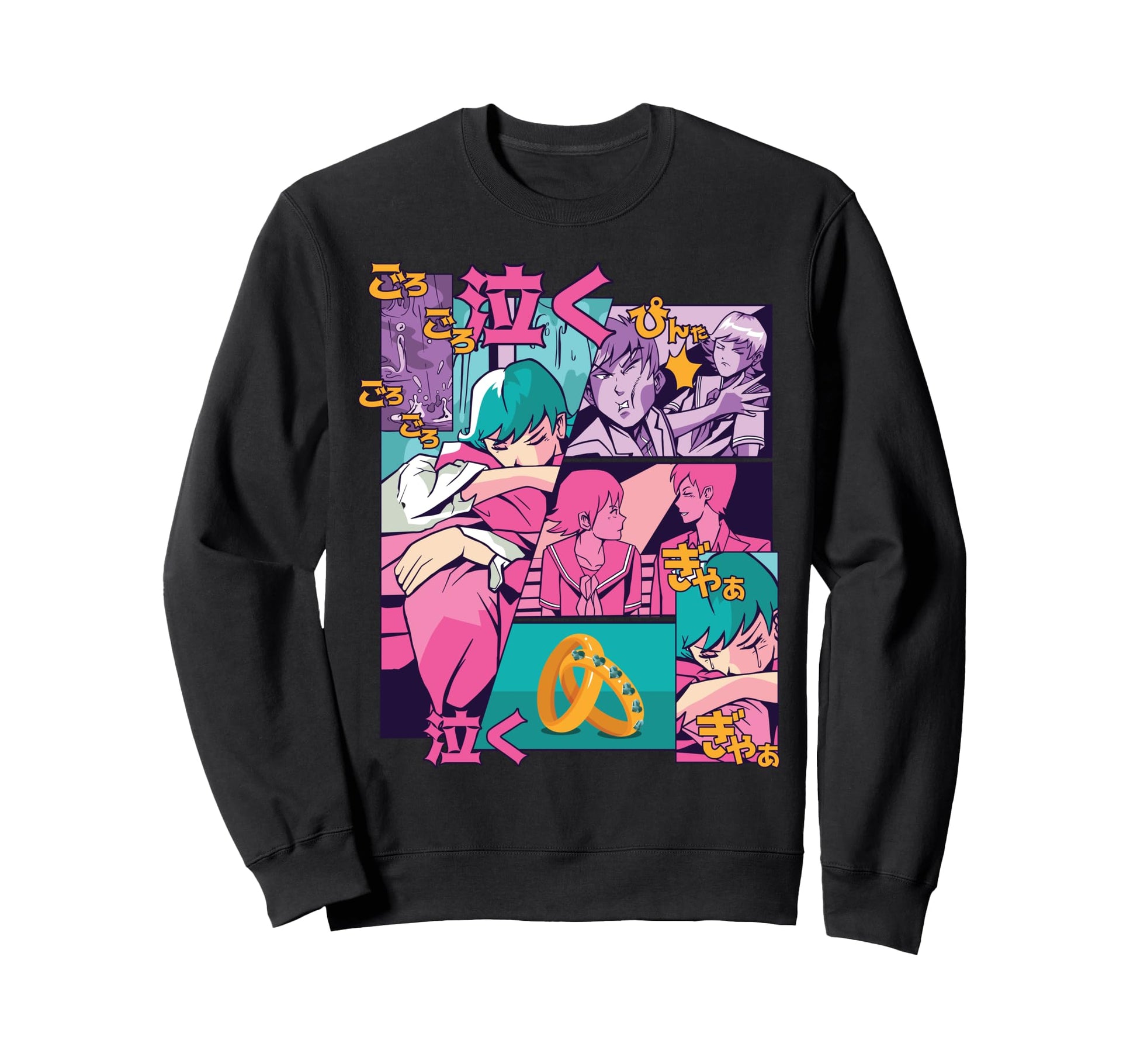 Anime Lovers Manga Comics Otaku Sweatshirt - Custom Art Print Unisex - T-Shirt, Sweatshirt, Hoodie