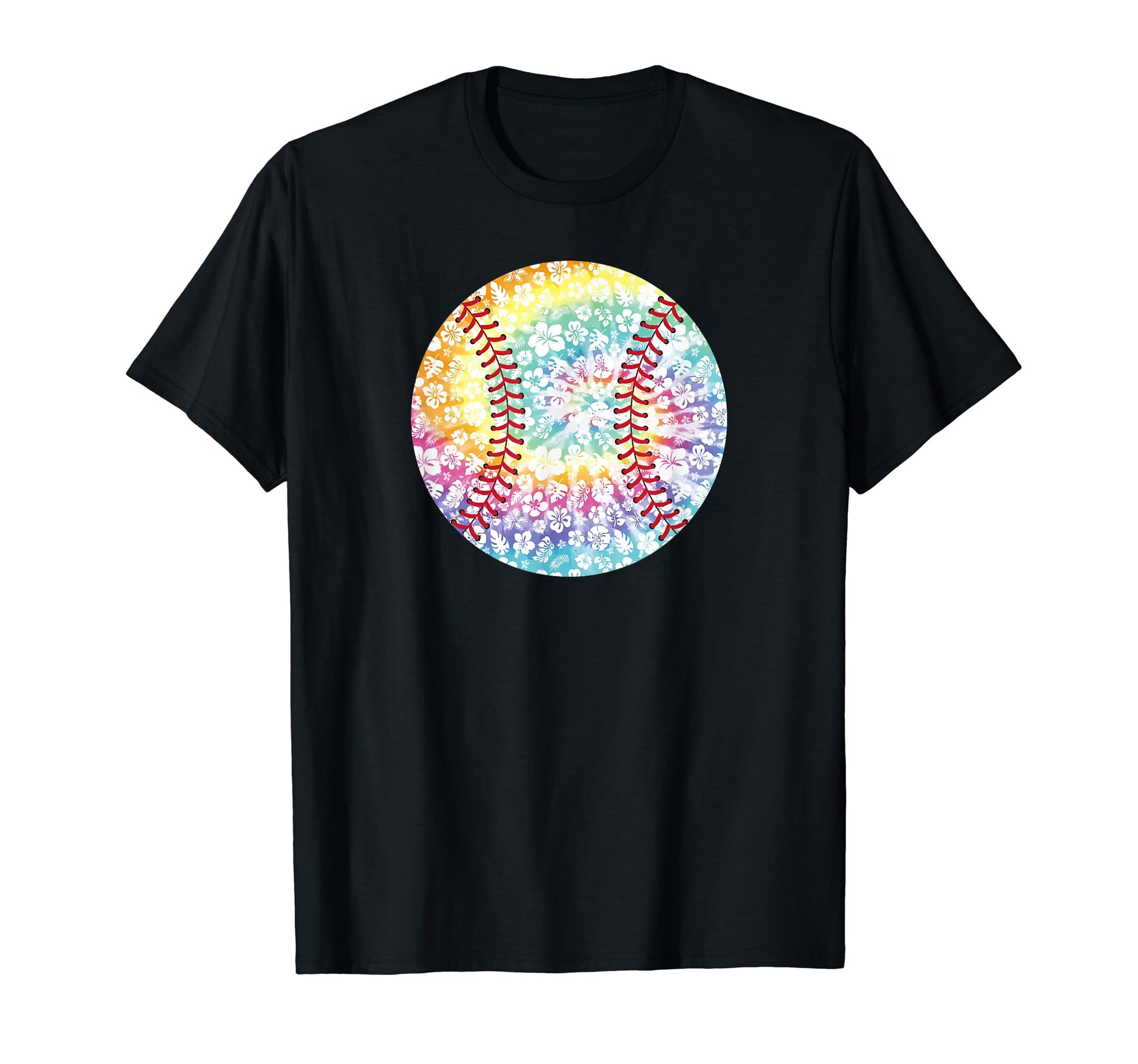 Baseball Season Tie Dye Hawaiian T-Shirt - Fun Novelty Design for Adults - T-Shirt, Sweatshirt, Hoodie
