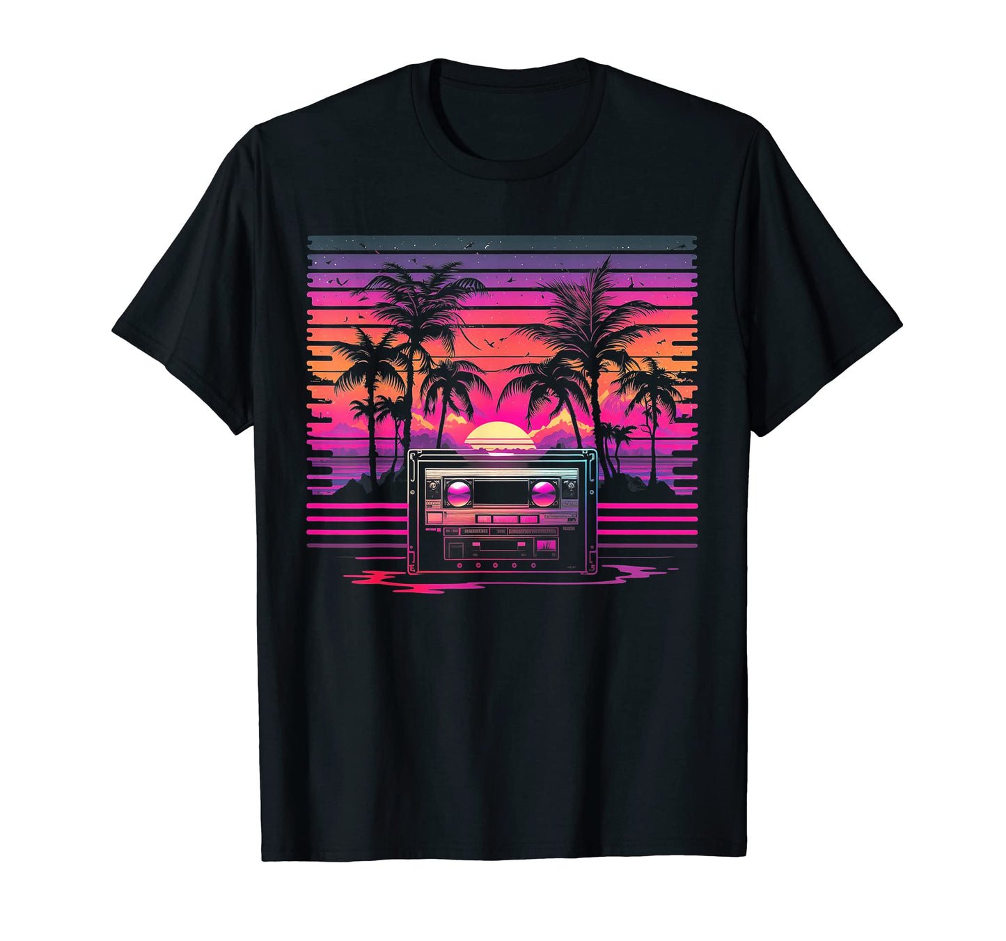Cassette Tape Music Vaporwave Retrowave T-Shirt - Trendy Graphic Men Women - T-Shirt, Sweatshirt, Hoodie