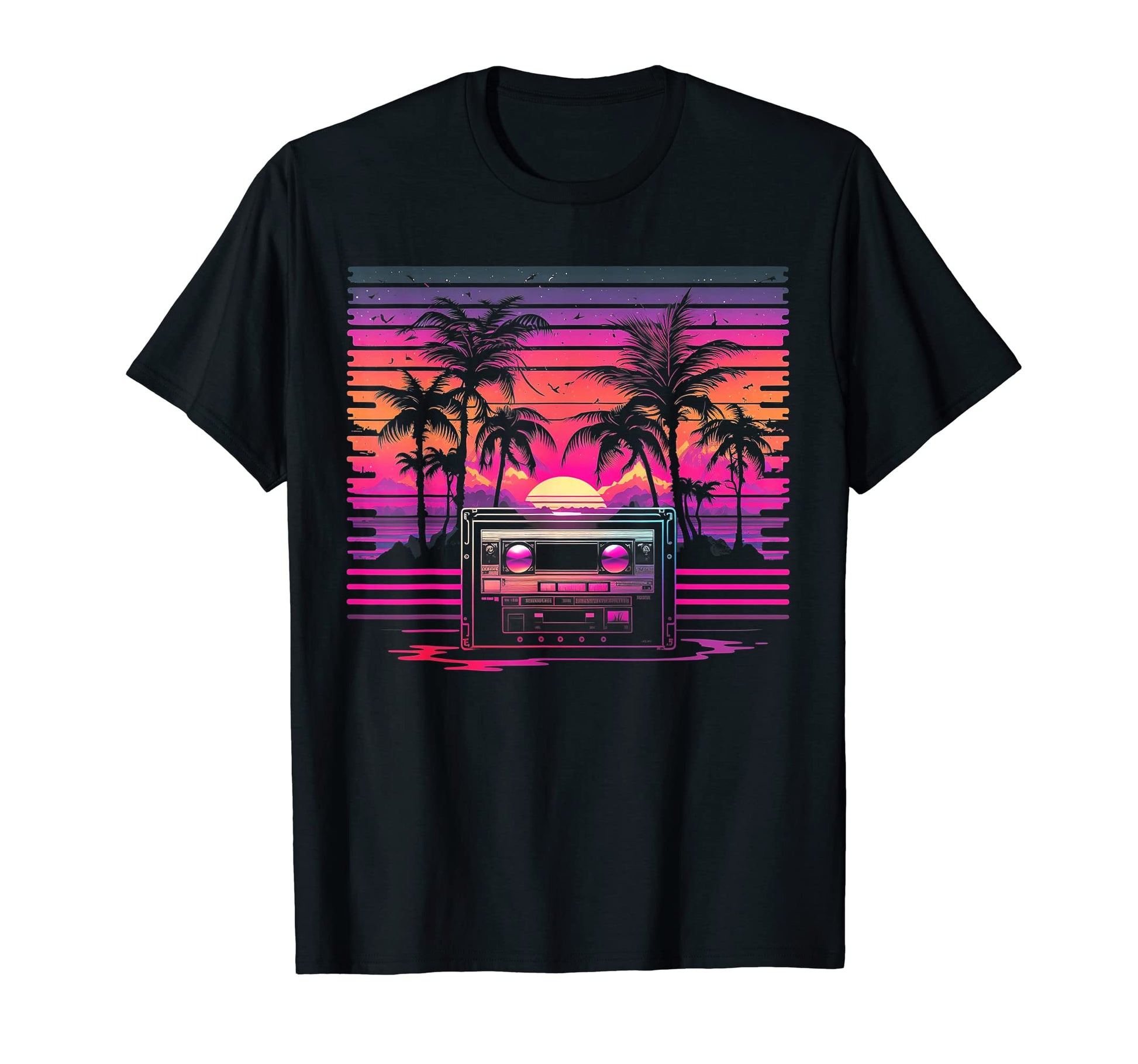 Cassette Tape Music Vaporwave Retrowave T-Shirt - Trendy Graphic Men Women - T-Shirt, Sweatshirt, Hoodie