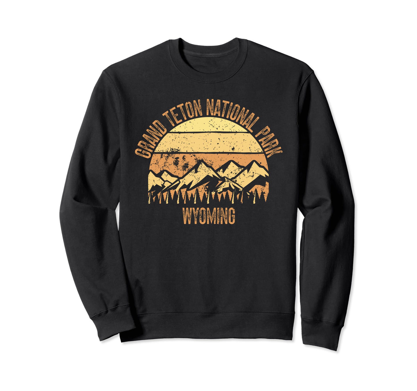 Grand Teton National Park Wyoming Sunset Sweatshirt - Trendy Graphic Unisex - T-Shirt, Sweatshirt, Hoodie