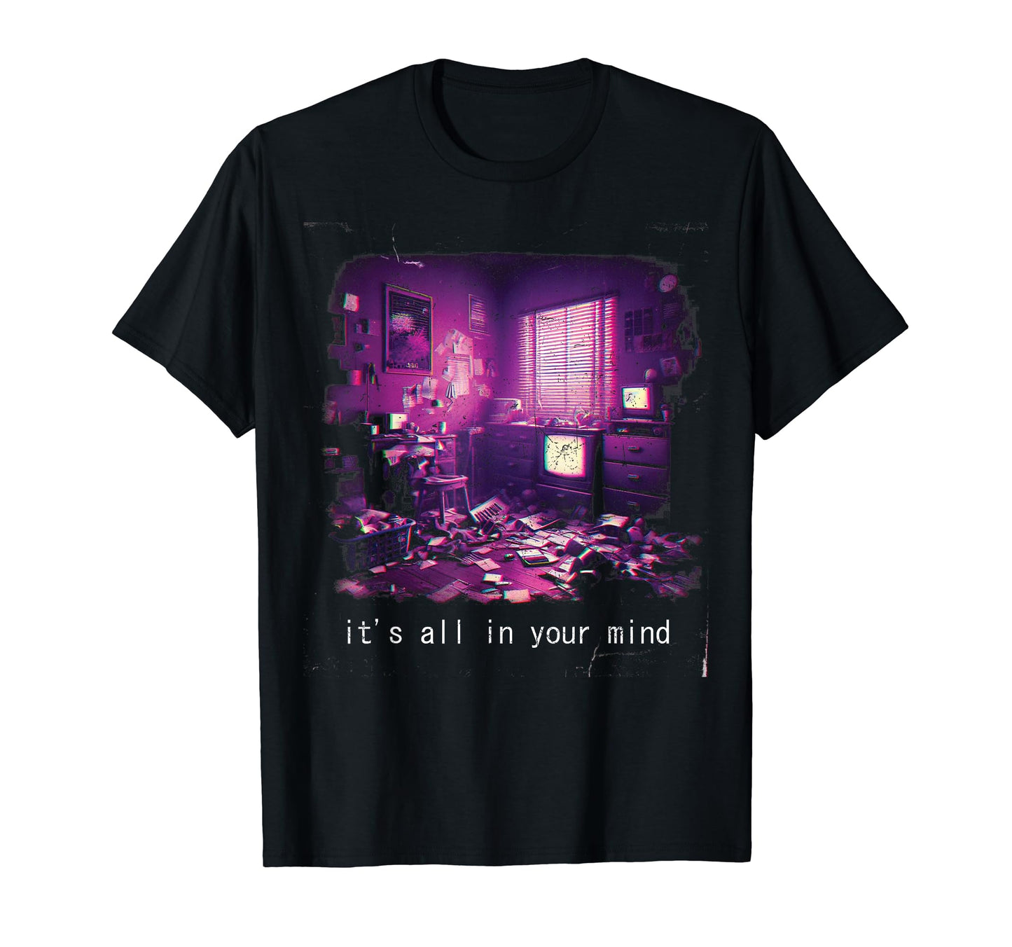 Its All Your Mind Vaporwave Aesthetic T-Shirt - Minimalist Print for Adults - T-Shirt, Sweatshirt, Hoodie