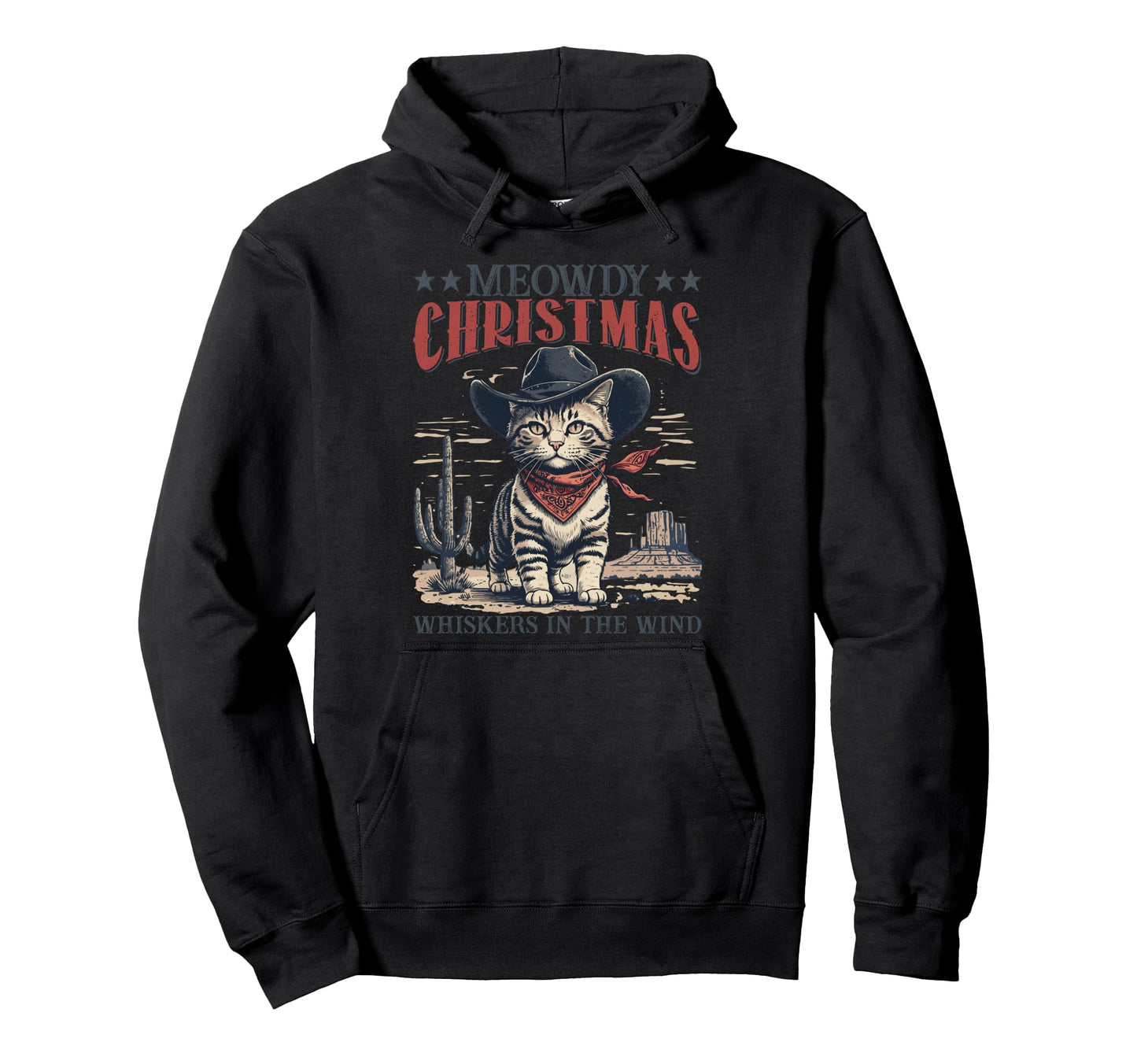 Meowdy Partner Cowboy Cat Cowboy Cat Hoodie - Fun Novelty Design Unisex - T-Shirt, Sweatshirt, Hoodie