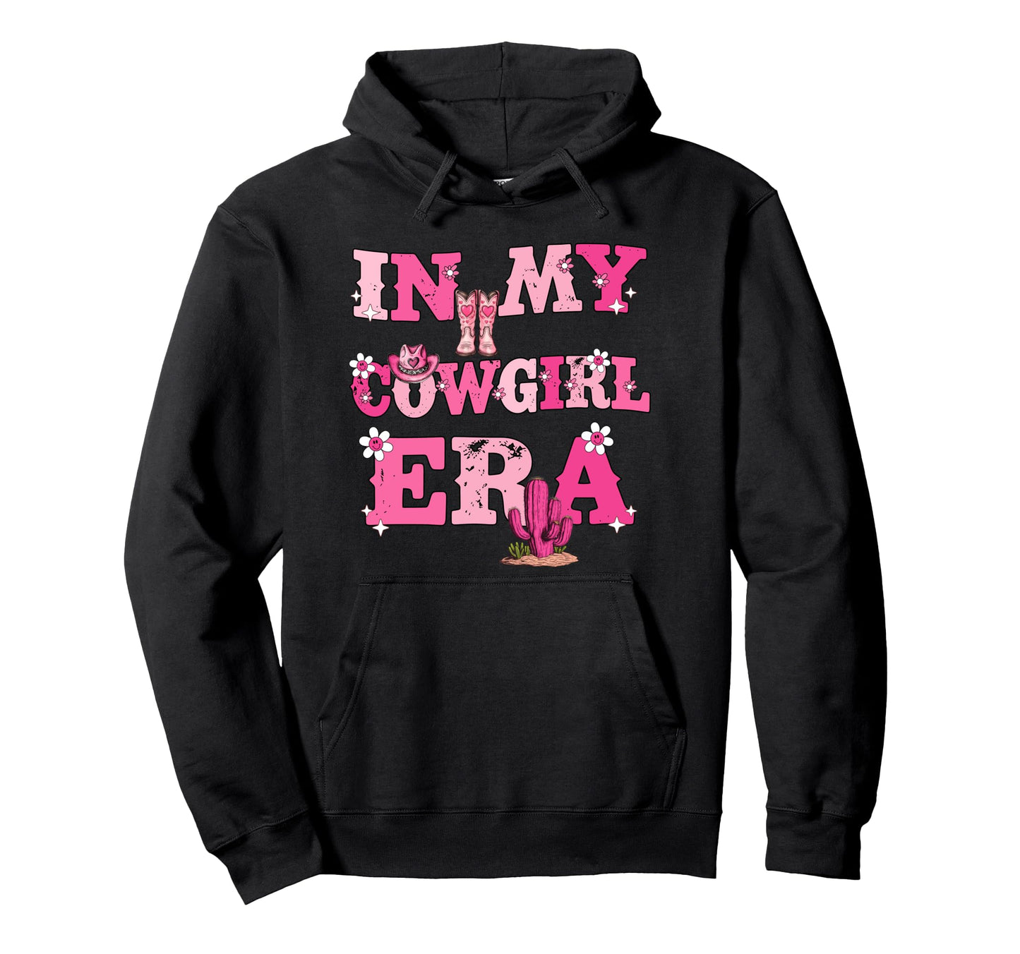 My Cowgirl Era Groovy Western Rodeo Hoodie - Custom Art Print Unisex - T-Shirt, Sweatshirt, Hoodie