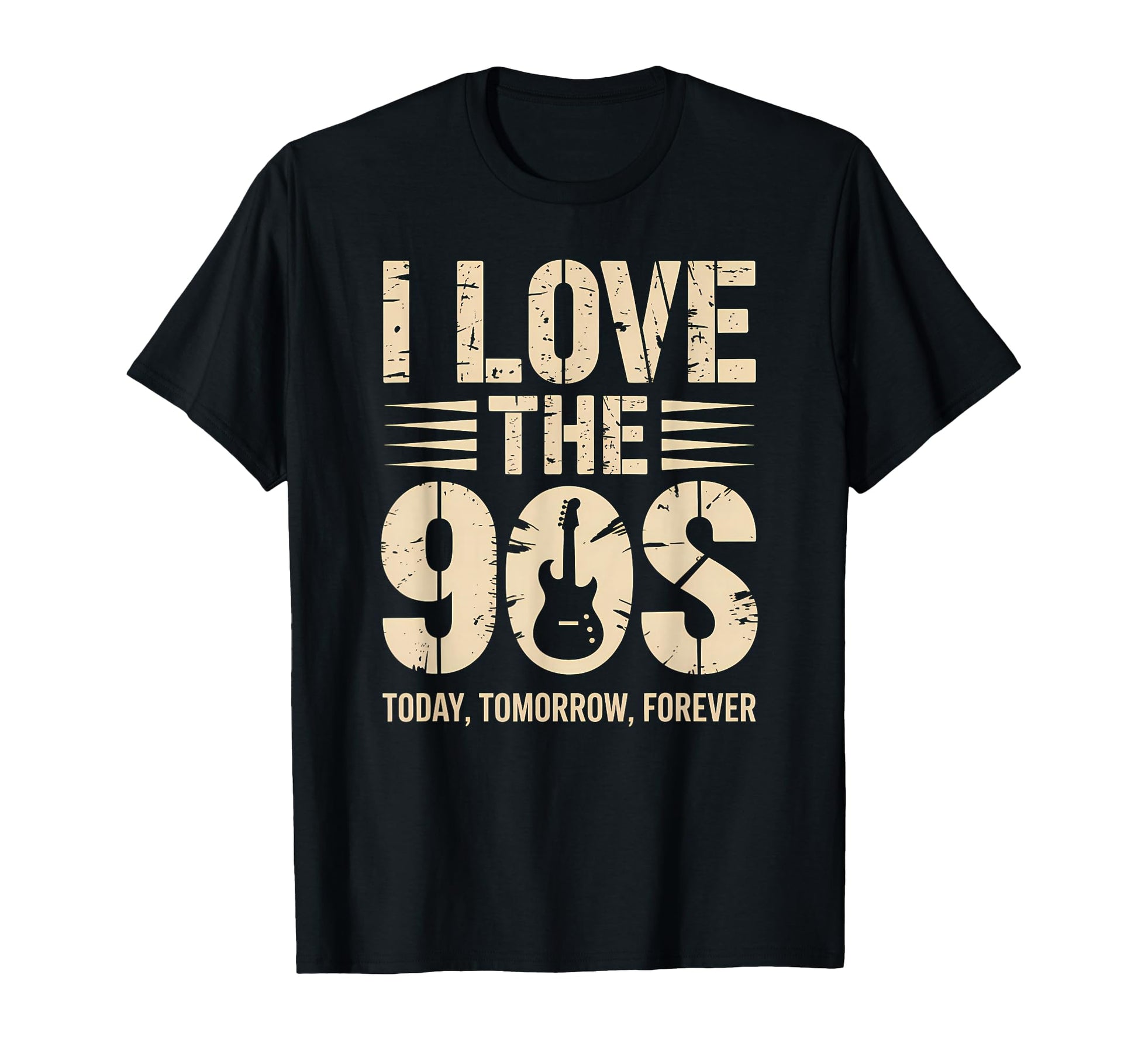 I Love 90S Today Tomorrow Forever Guitar T-Shirt - Custom Art Print Unisex - T-Shirt, Sweatshirt, Hoodie