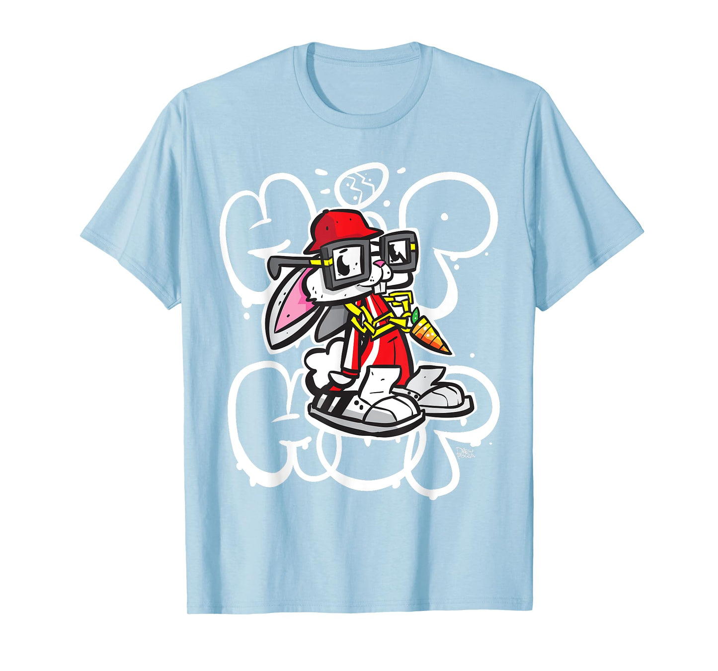 Hip Hop Easter Bunny Old School Bubble T-Shirt - Streetwear Style Unisex - T-Shirt, Sweatshirt, Hoodie