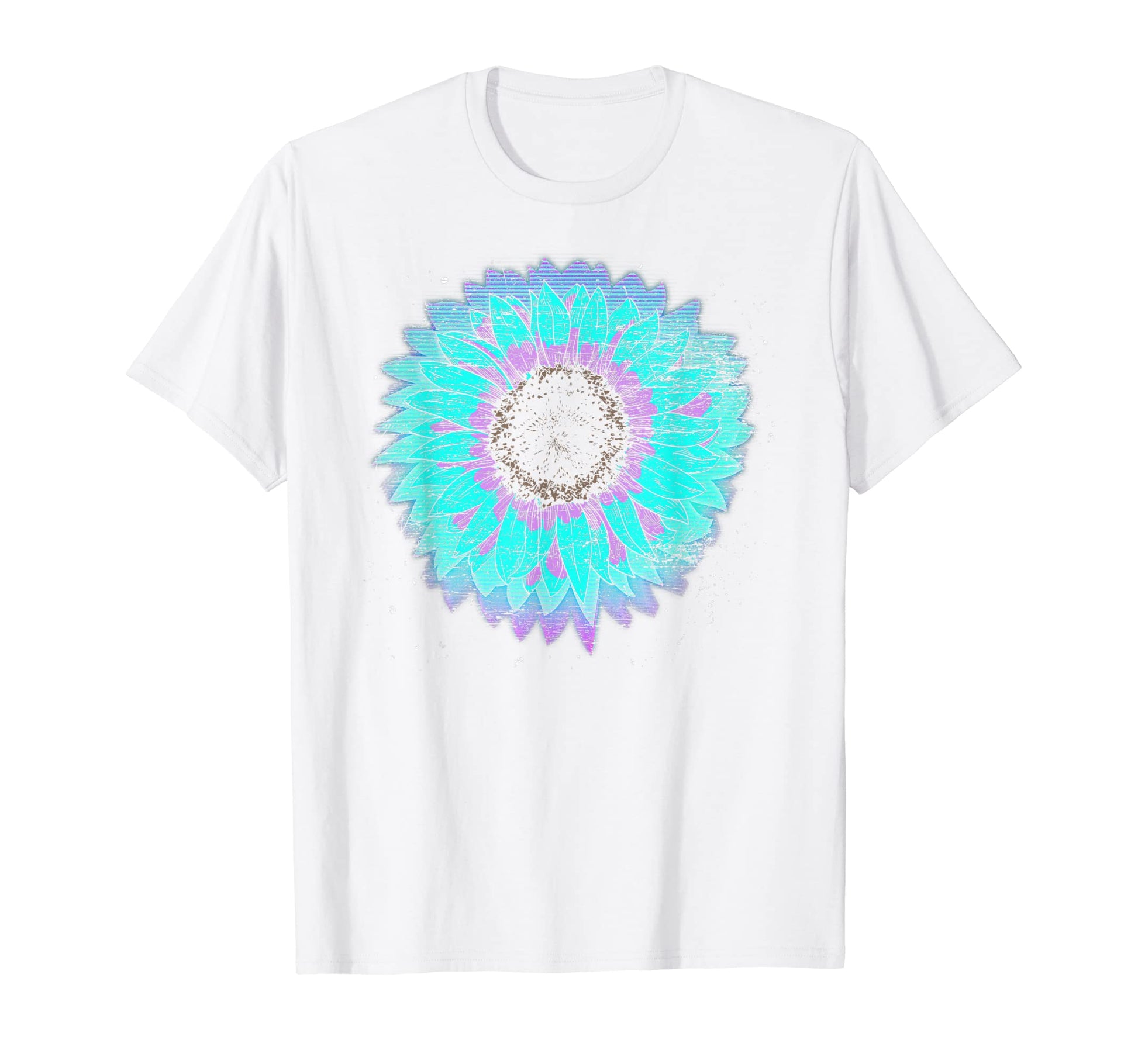 Flower Synthwave 80S Hippie Vaporwave T-Shirt - Unique Graphic for Adults - T-Shirt, Sweatshirt, Hoodie