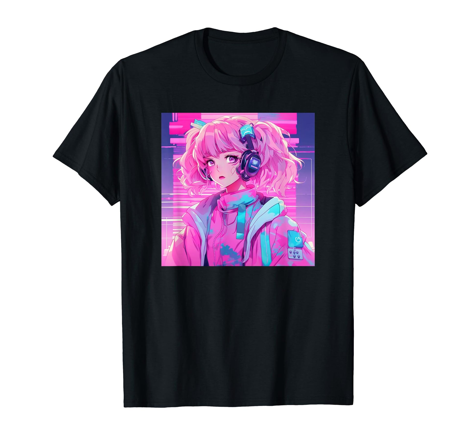 Anime Gamer Music Vaporwave Aesthetic T-Shirt - Novelty Apparel Men Women - T-Shirt, Sweatshirt, Hoodie