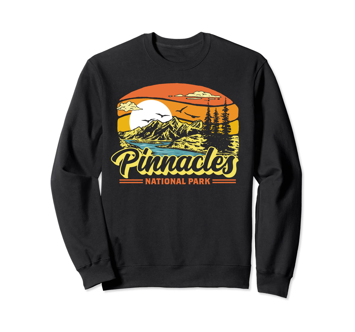 Pinnacles National Park 80S Sweatshirt - Novelty Apparel for Adults - T-Shirt, Sweatshirt, Hoodie
