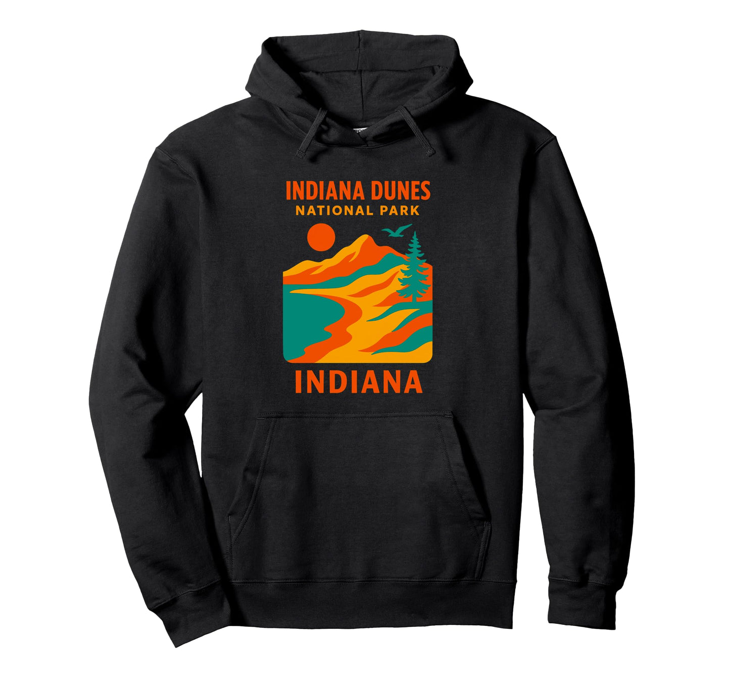 Indiana Dunes National Park Indiana Hoodie - Minimalist Print for Adults - T-Shirt, Sweatshirt, Hoodie