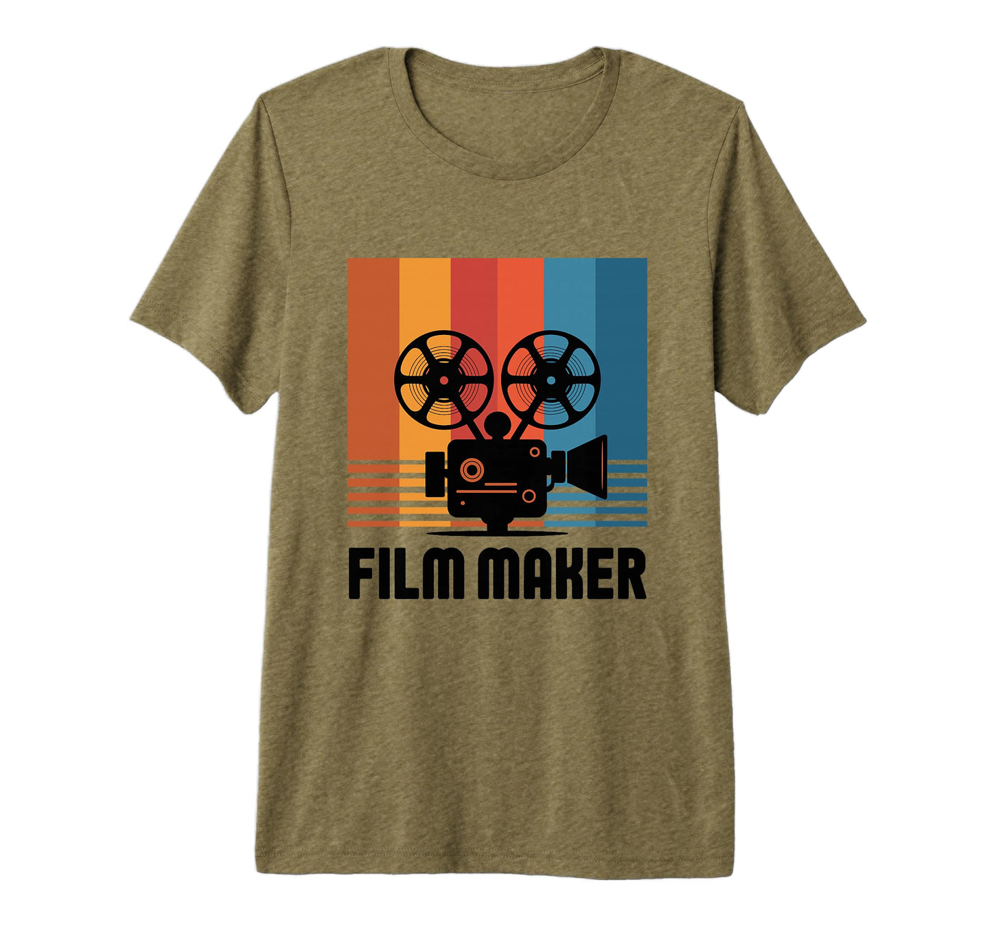 Film Maker Camera Filmmaking Crew Tri Blend T-Shirt - Unique Graphic Unisex - T-Shirt, Sweatshirt, Hoodie