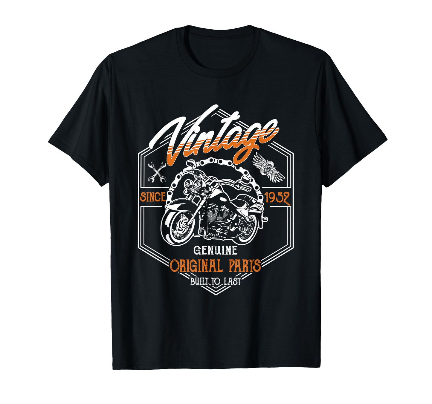 Birthday 1952 Gift Motorcycle 73 T-Shirt - Fun Novelty Design for Adults - T-Shirt, Sweatshirt, Hoodie