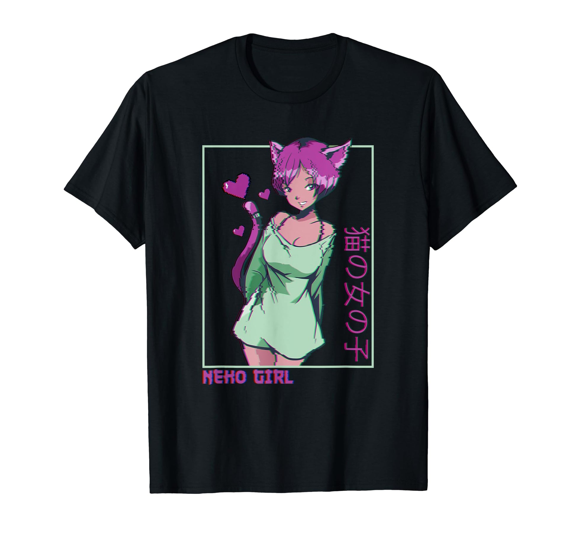 Nani Neko E Vaporwave Pastell Anime T-Shirt - Streetwear Style for Adults - T-Shirt, Sweatshirt, Hoodie