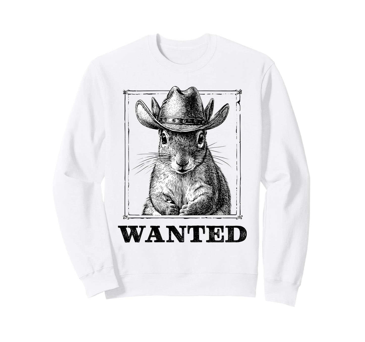 Squirrel Cowboy Rodeo Cowgirl Sweatshirt - Casual Everyday Wear for Adults - T-Shirt, Sweatshirt, Hoodie