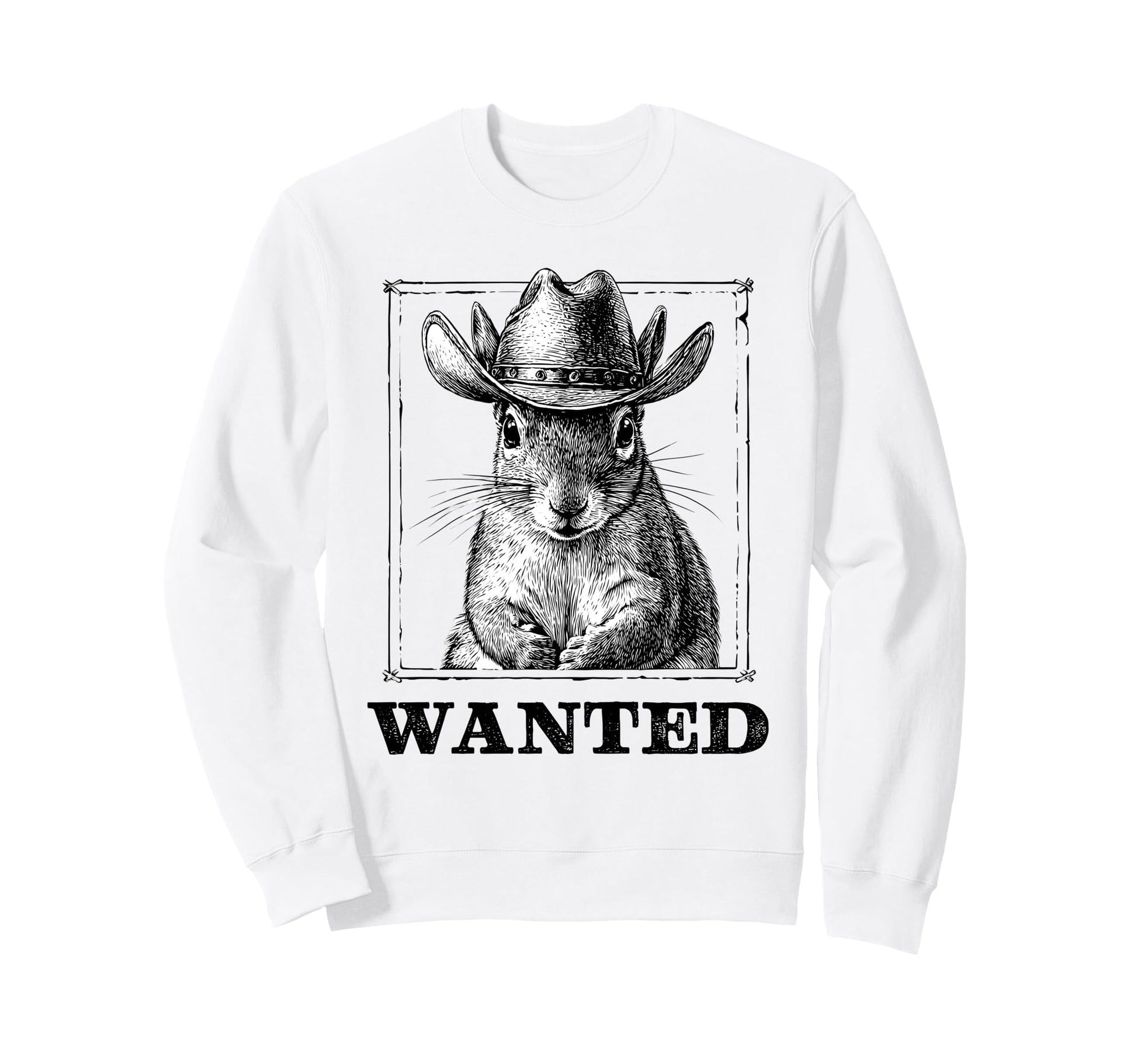 Squirrel Cowboy Rodeo Cowgirl Sweatshirt - Casual Everyday Wear for Adults - T-Shirt, Sweatshirt, Hoodie