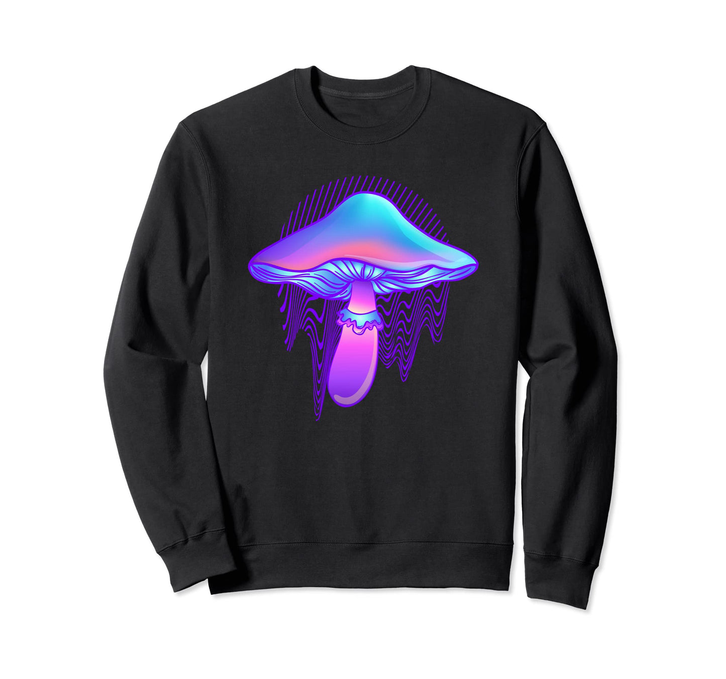 Fungi Vaporwave Aesthetic Mushroom Artsy Sweatshirt - Unique Graphic Unisex - T-Shirt, Sweatshirt, Hoodie