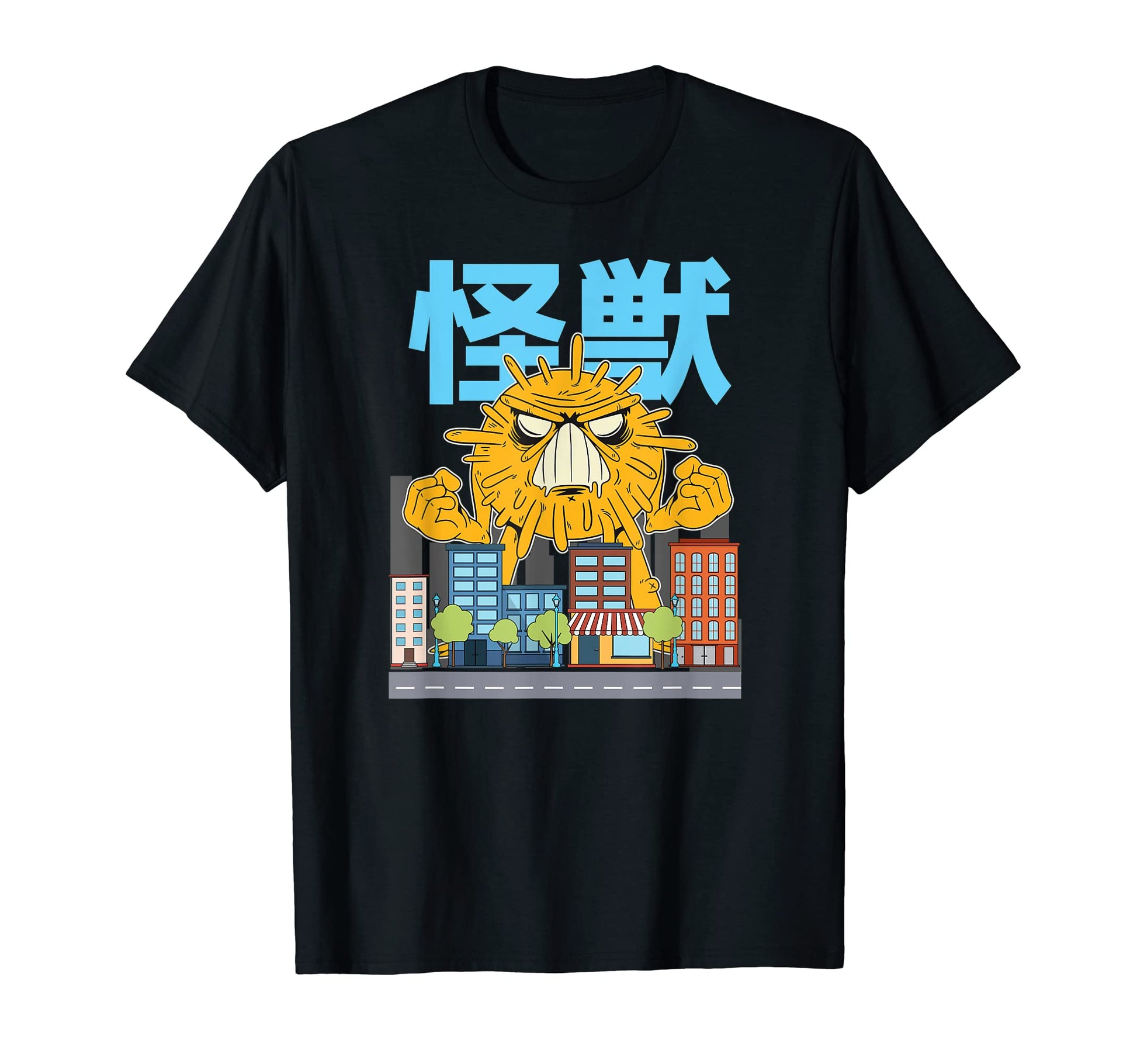 Anime Monster Manga Kanji Grunge Japan T-Shirt - Aesthetic Graphic Unisex - T-Shirt, Sweatshirt, Hoodie