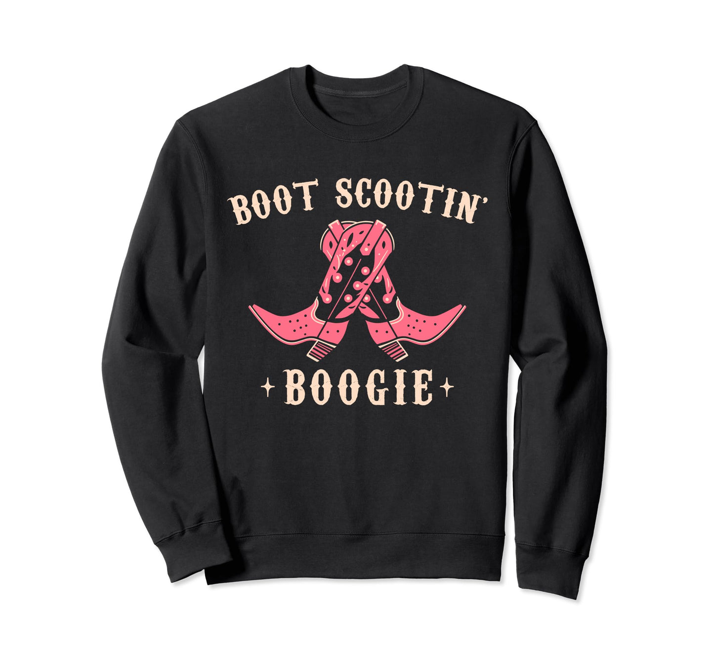 Boot Scootin Boogie Western Sweatshirt - Minimalist Print for Adults - T-Shirt, Sweatshirt, Hoodie