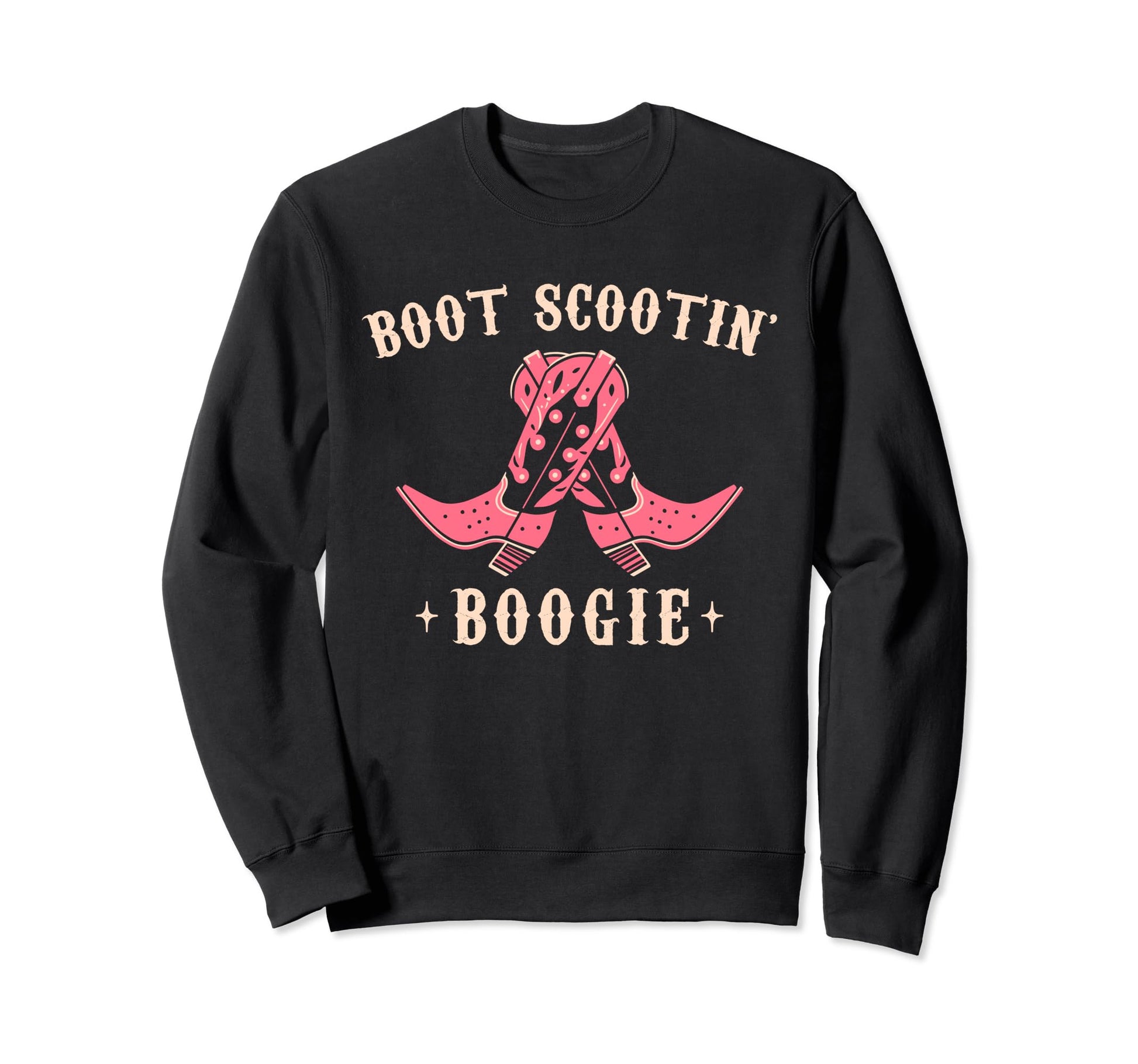 Boot Scootin Boogie Western Sweatshirt - Minimalist Print for Adults - T-Shirt, Sweatshirt, Hoodie
