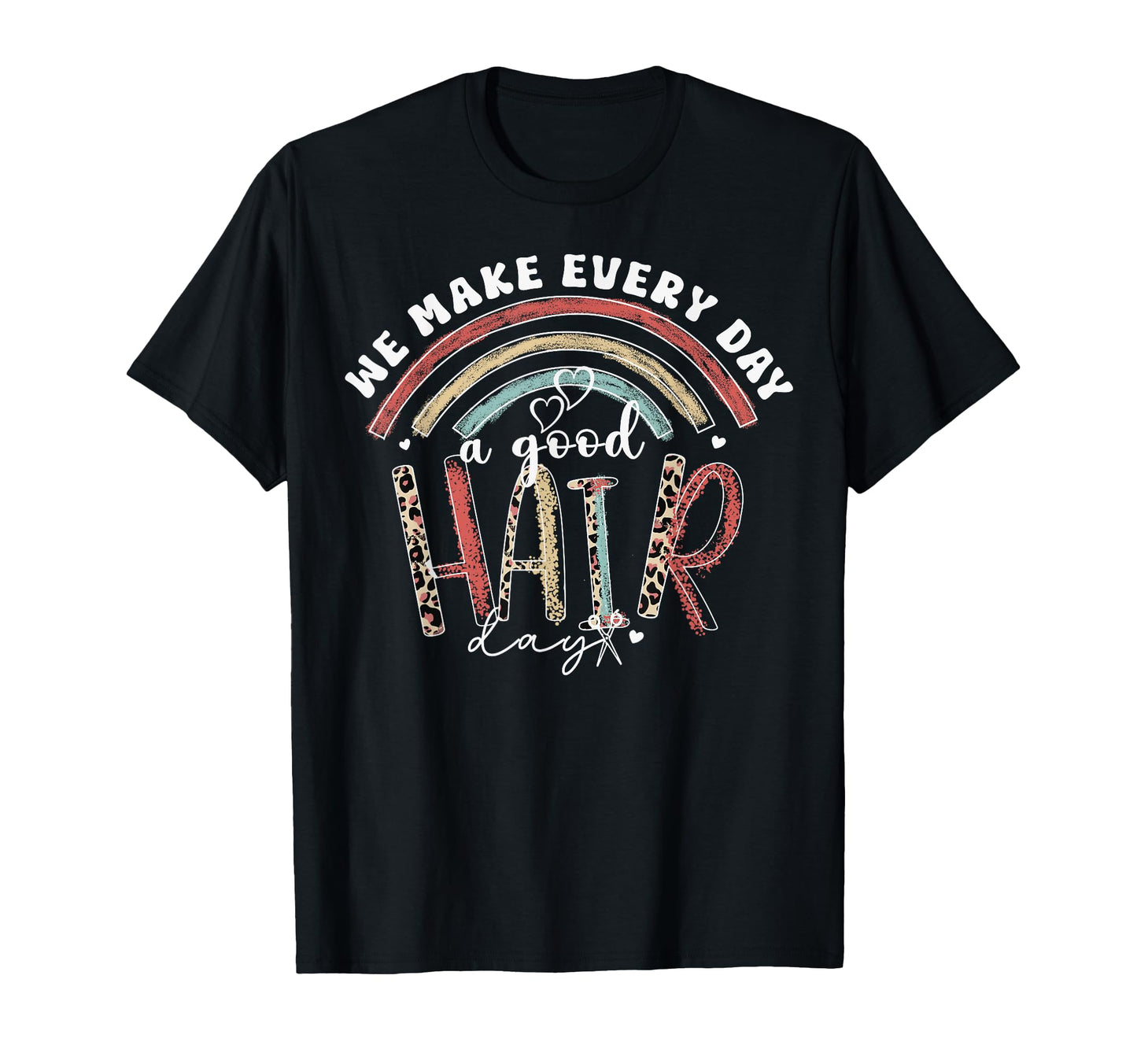 Hair Stylist Barber Salon Rainbow Boho T-Shirt - Unique Graphic for Adults - T-Shirt, Sweatshirt, Hoodie